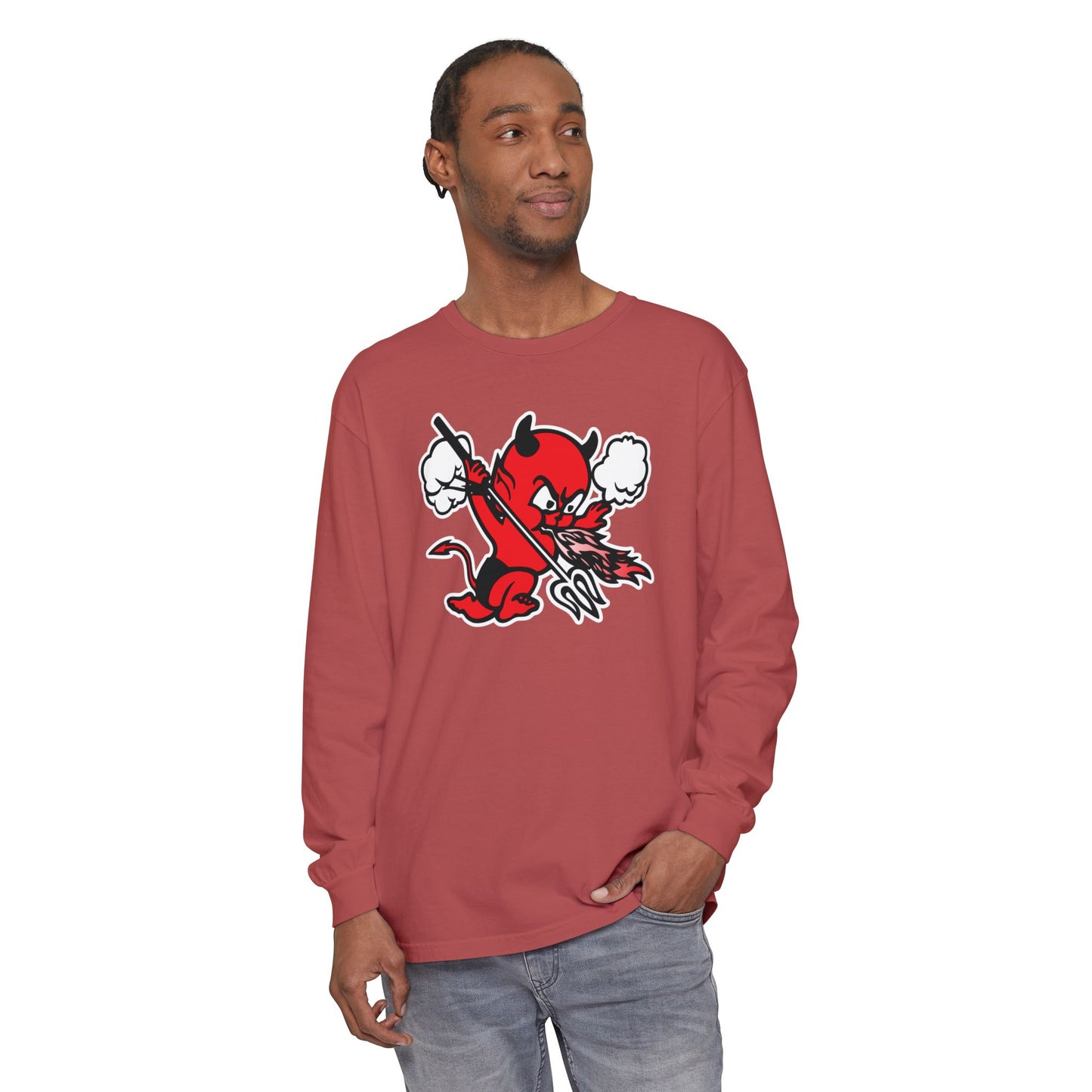 Garment-Dyed Long Sleeve Tee