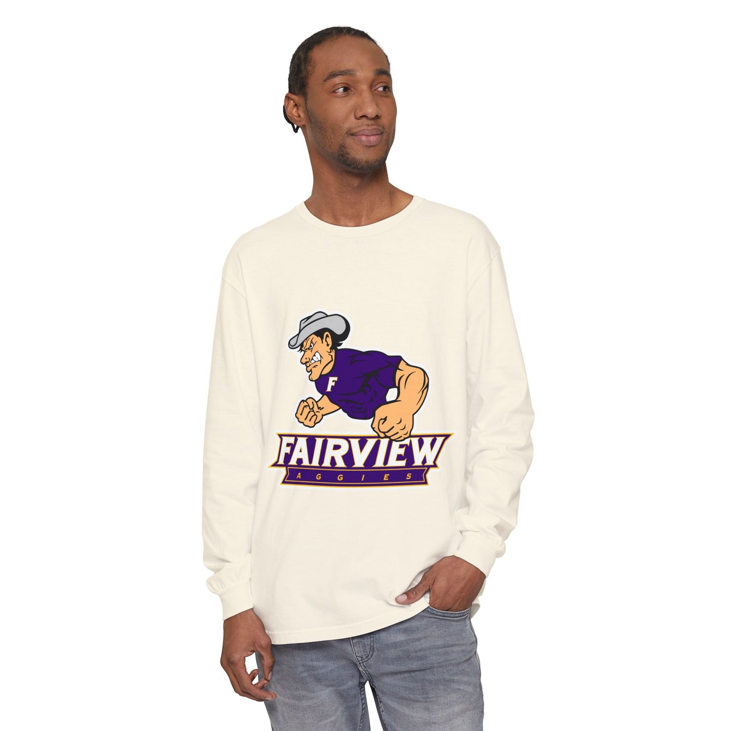 Garment-Dyed Long Sleeve Tee