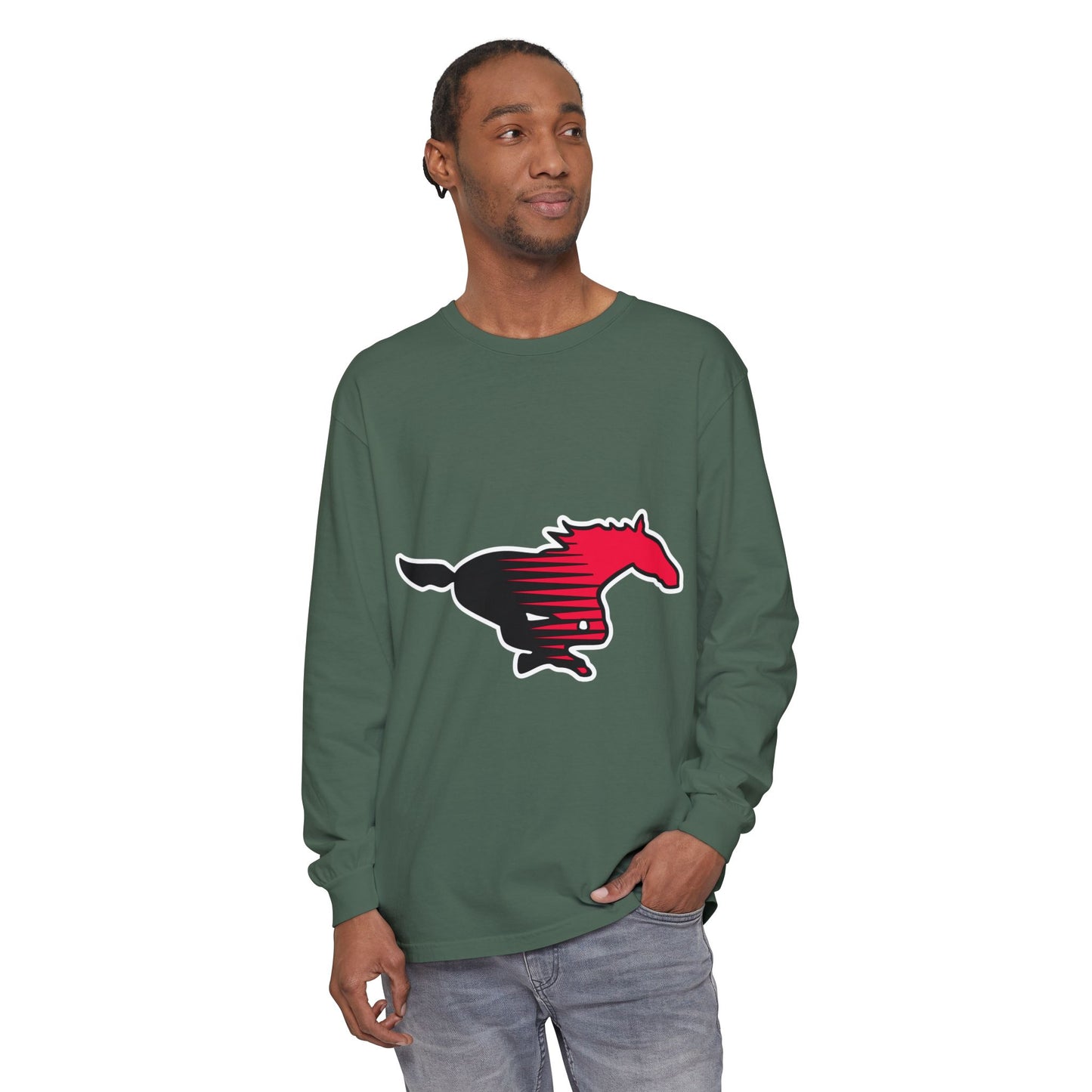 Garment-Dyed Long Sleeve Tee