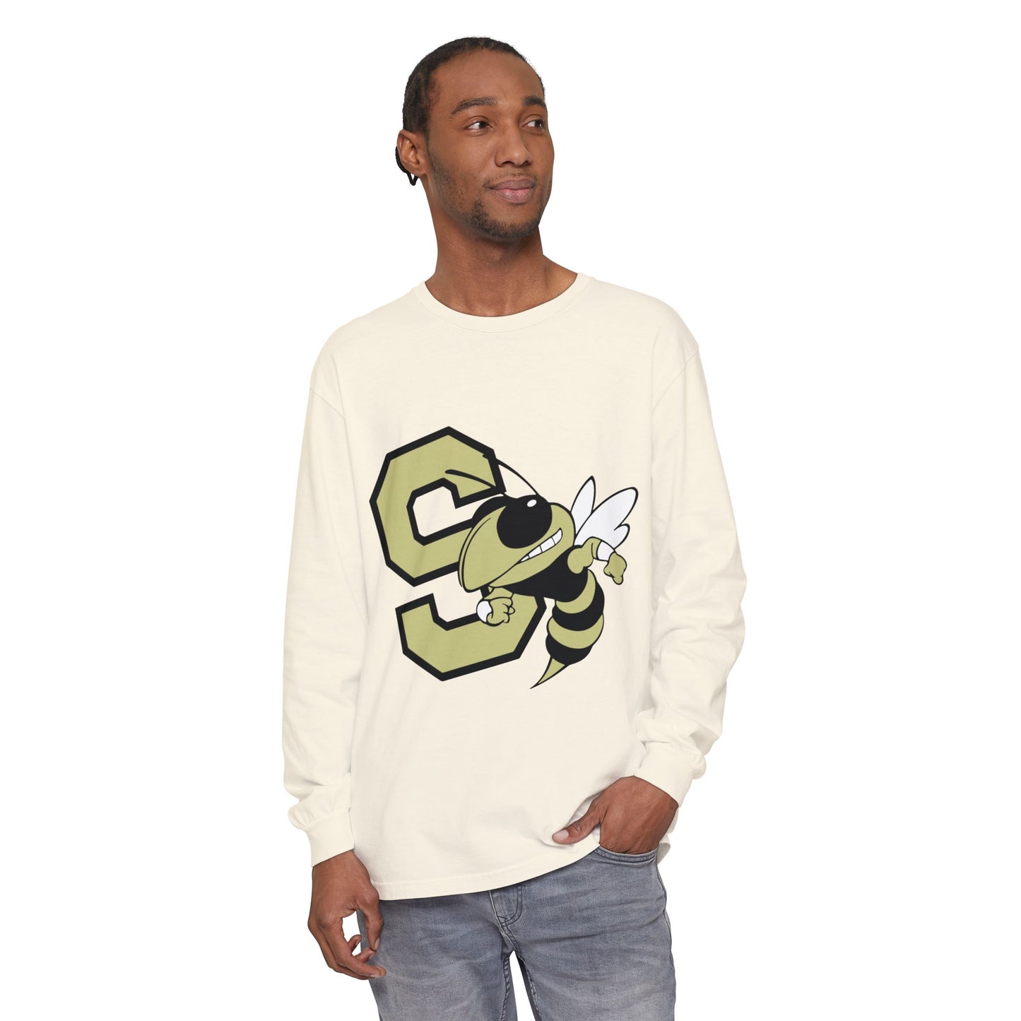 Garment-Dyed Long Sleeve Tee