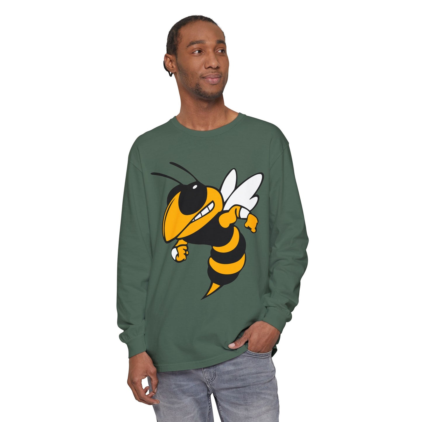 Garment-Dyed Long Sleeve Tee