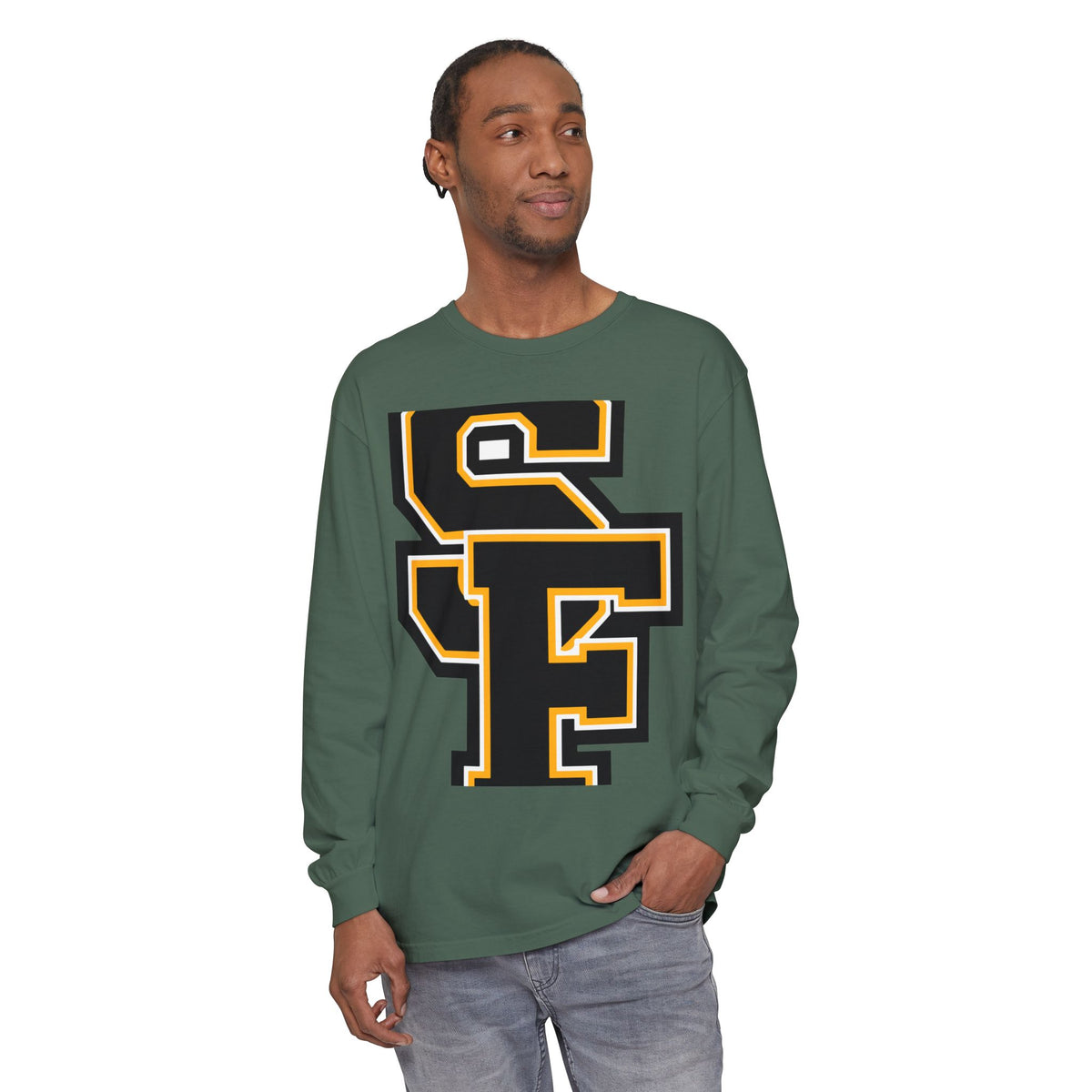 Garment-Dyed Long Sleeve Tee