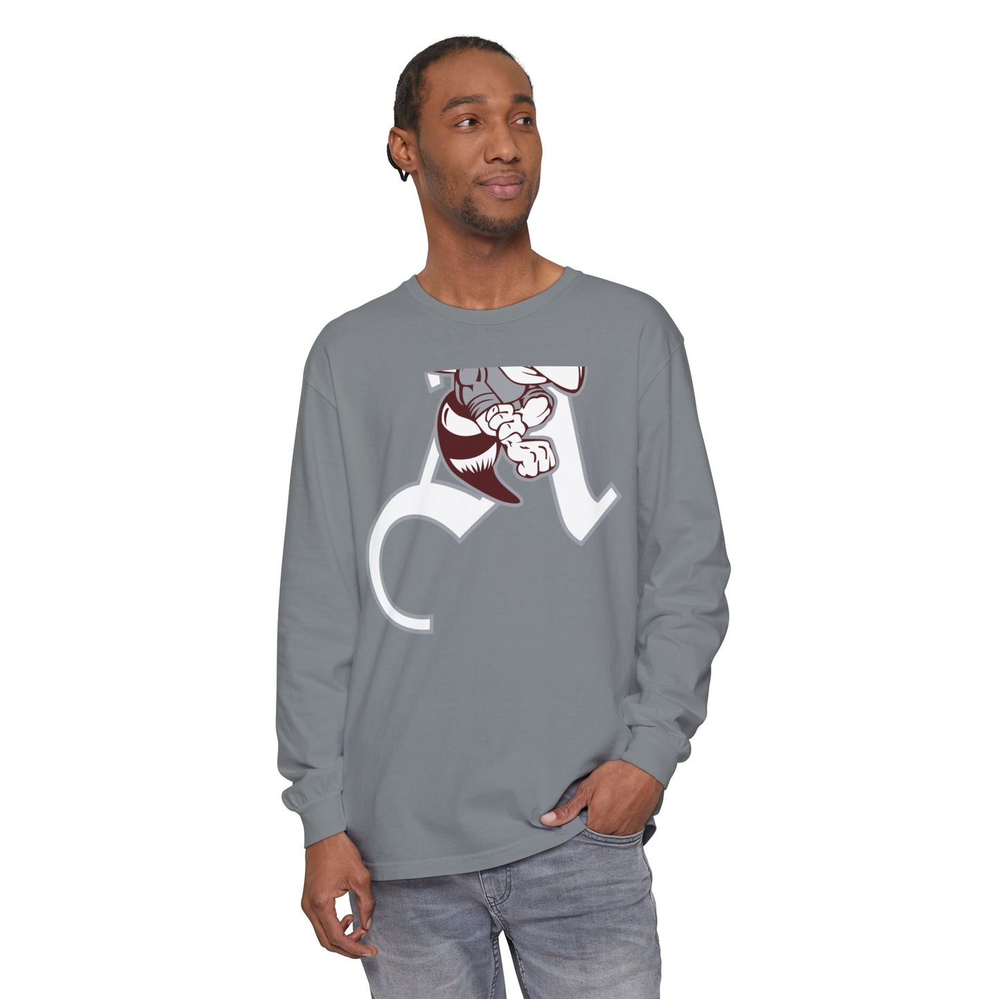 Garment-Dyed Long Sleeve Tee