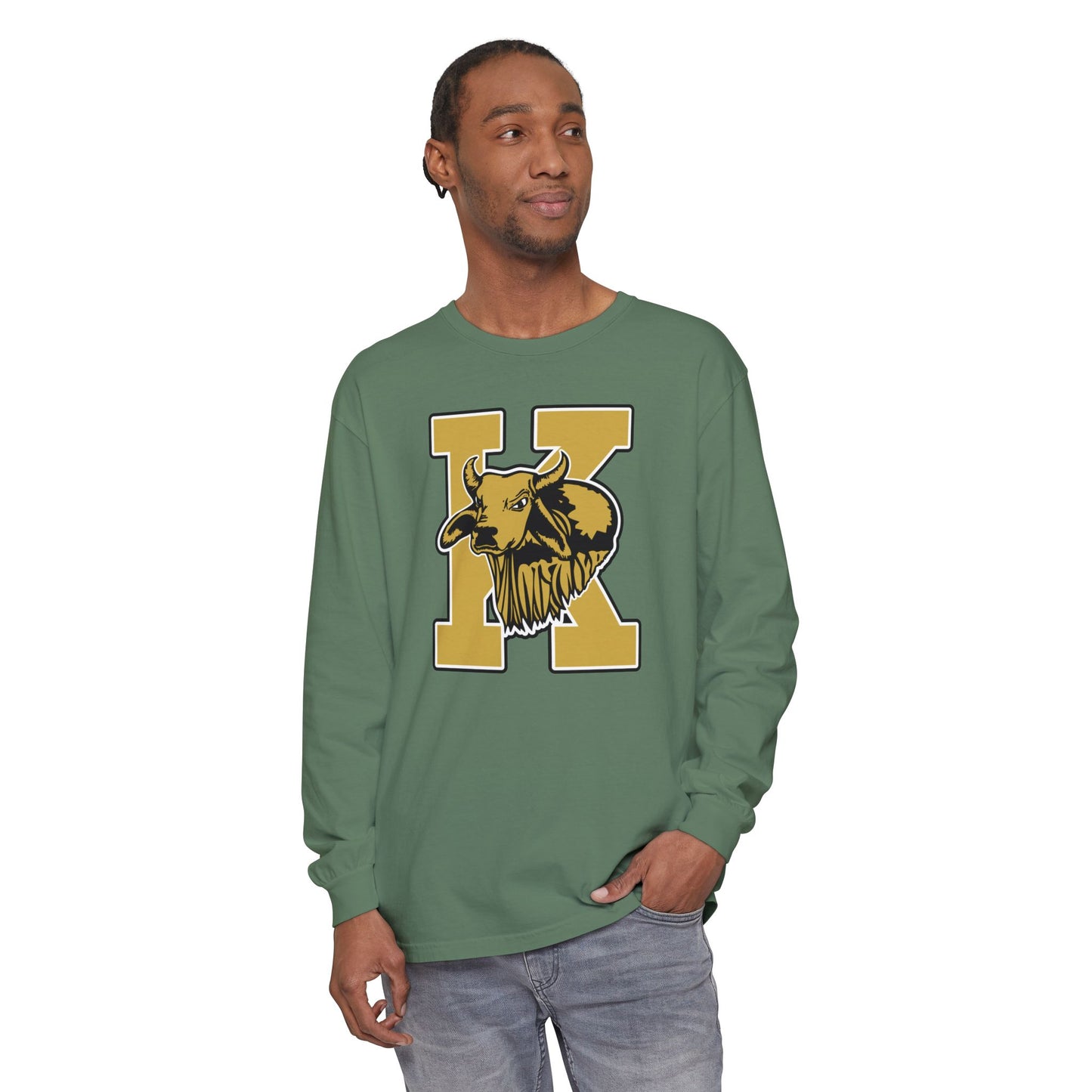 Garment-Dyed Long Sleeve Tee