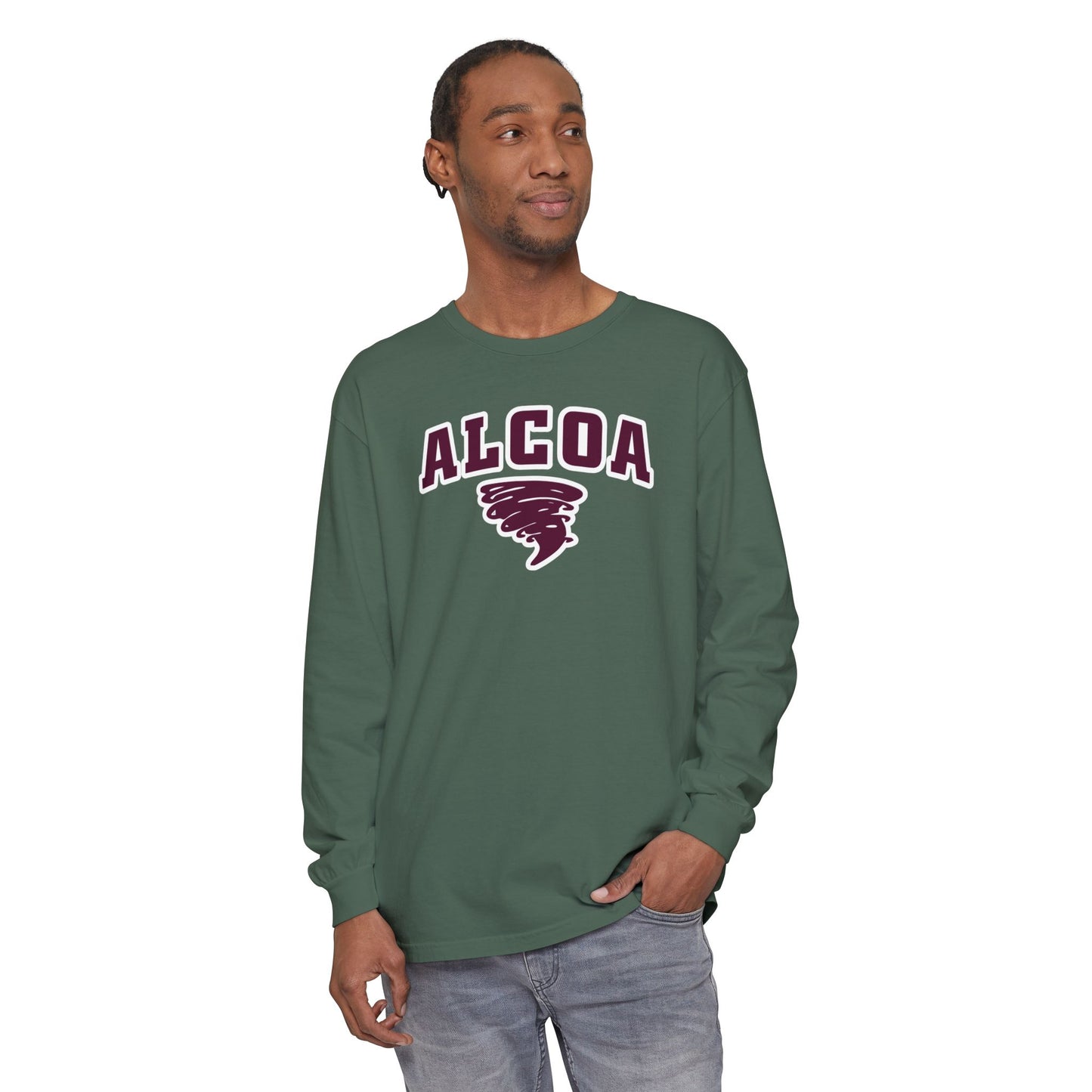Garment-Dyed Long Sleeve Tee