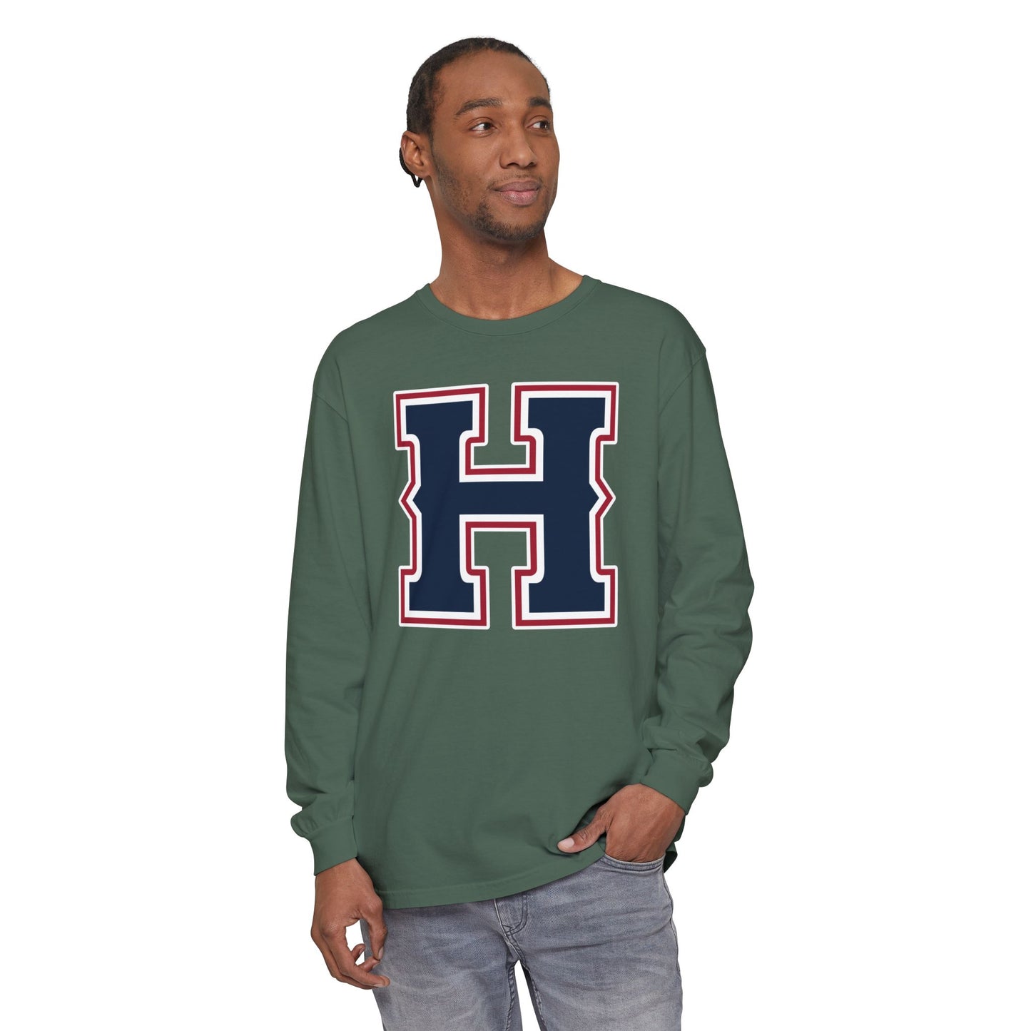 Garment-Dyed Long Sleeve Tee