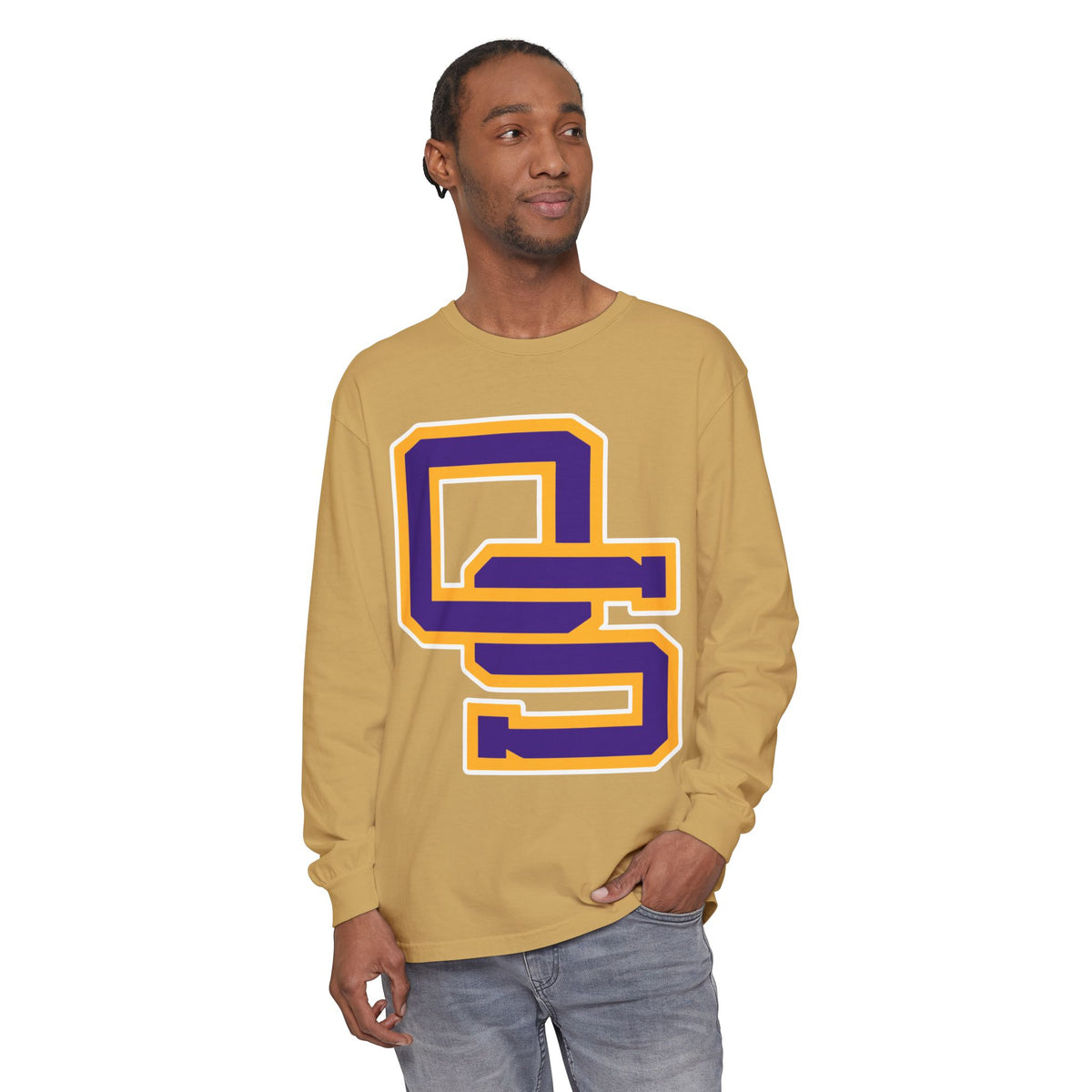 Garment-Dyed Long Sleeve Tee