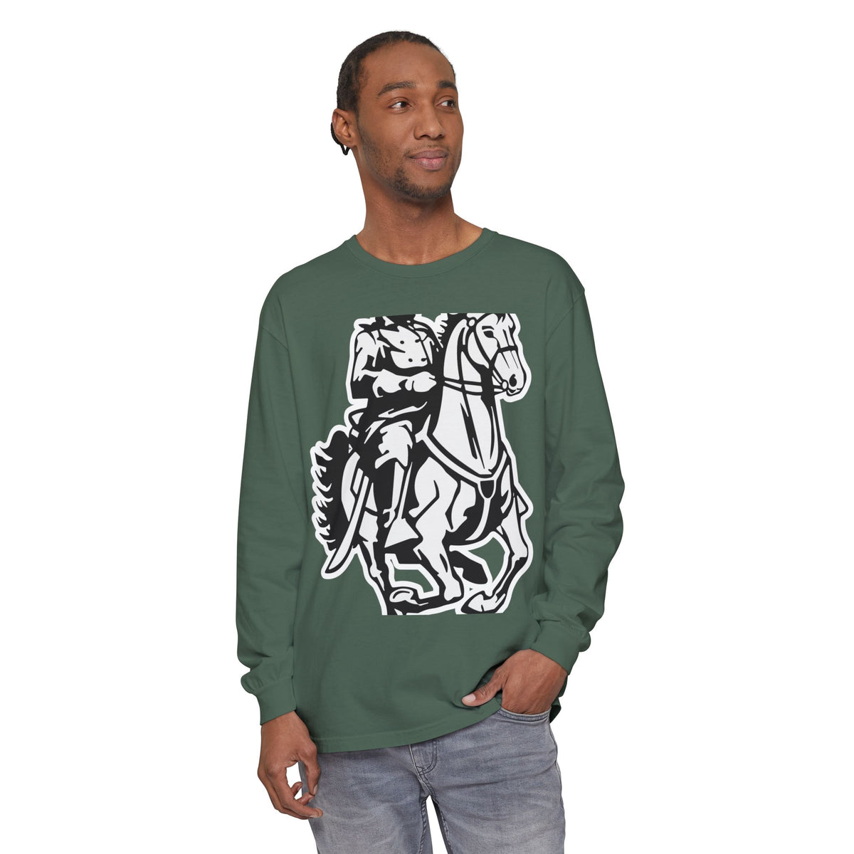 Garment-Dyed Long Sleeve Tee
