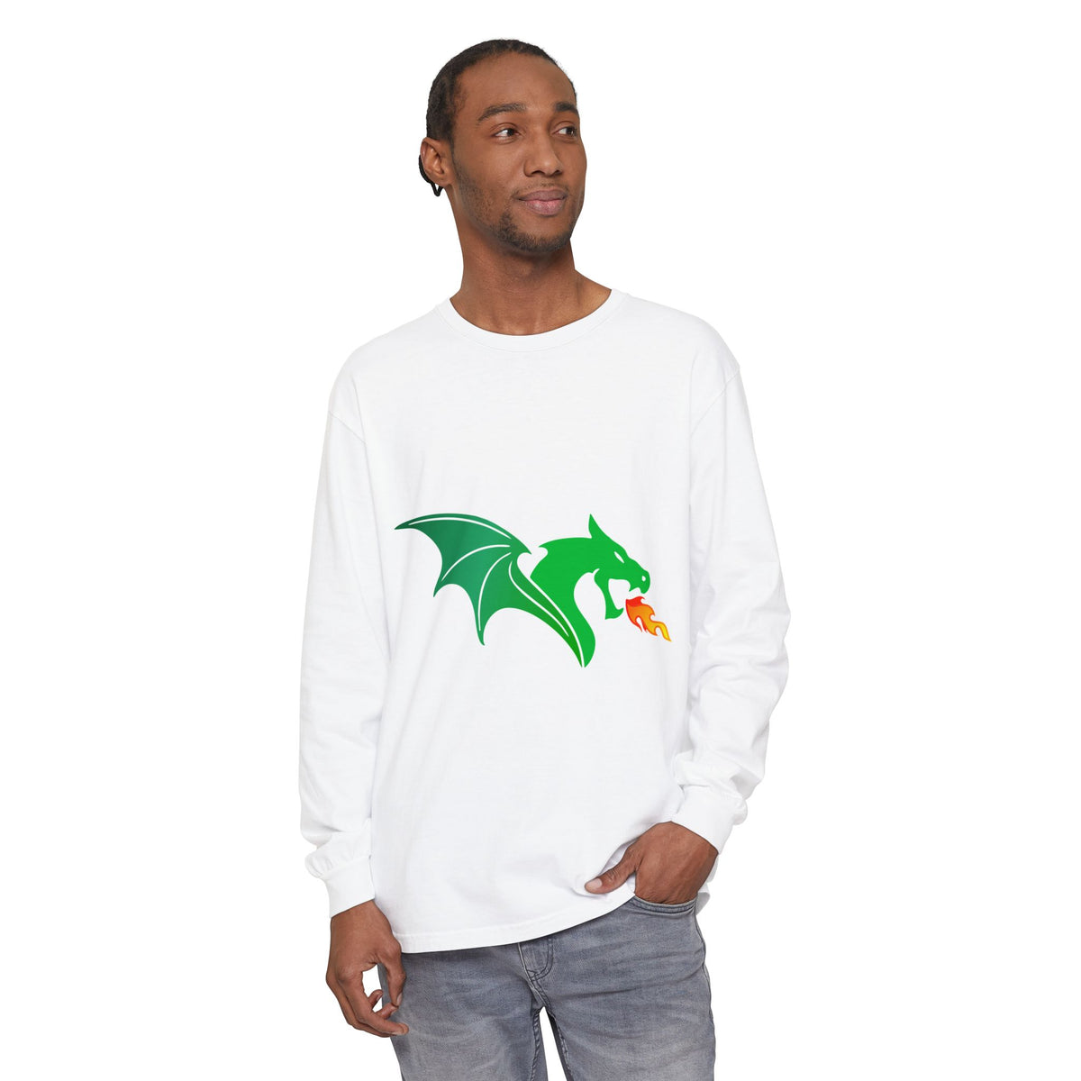 Garment-Dyed Long Sleeve Tee