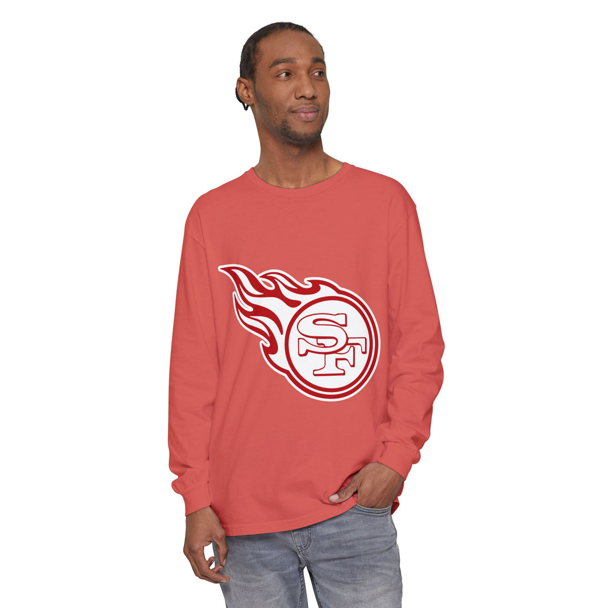 Garment-Dyed Long Sleeve Tee