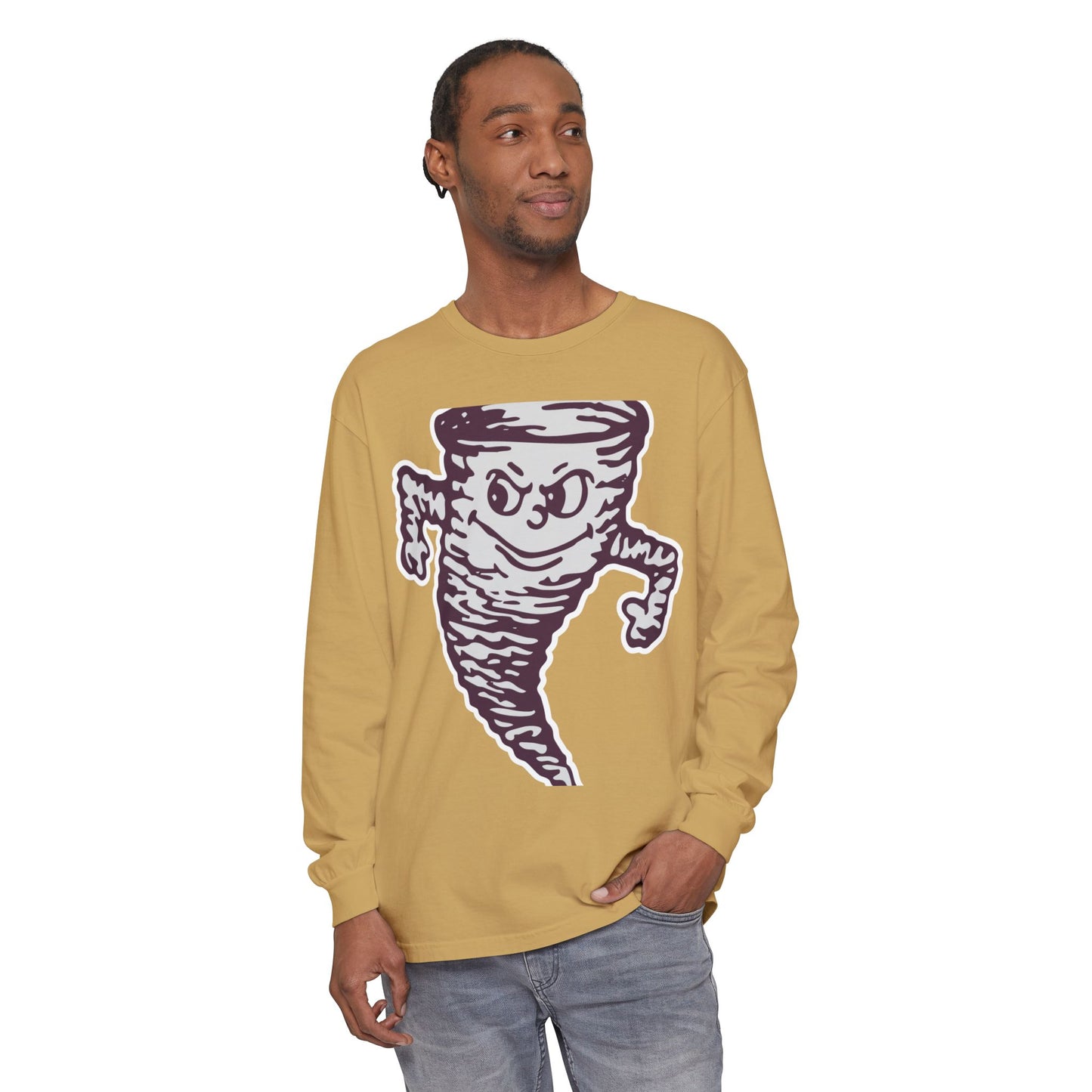 Garment-Dyed Long Sleeve Tee
