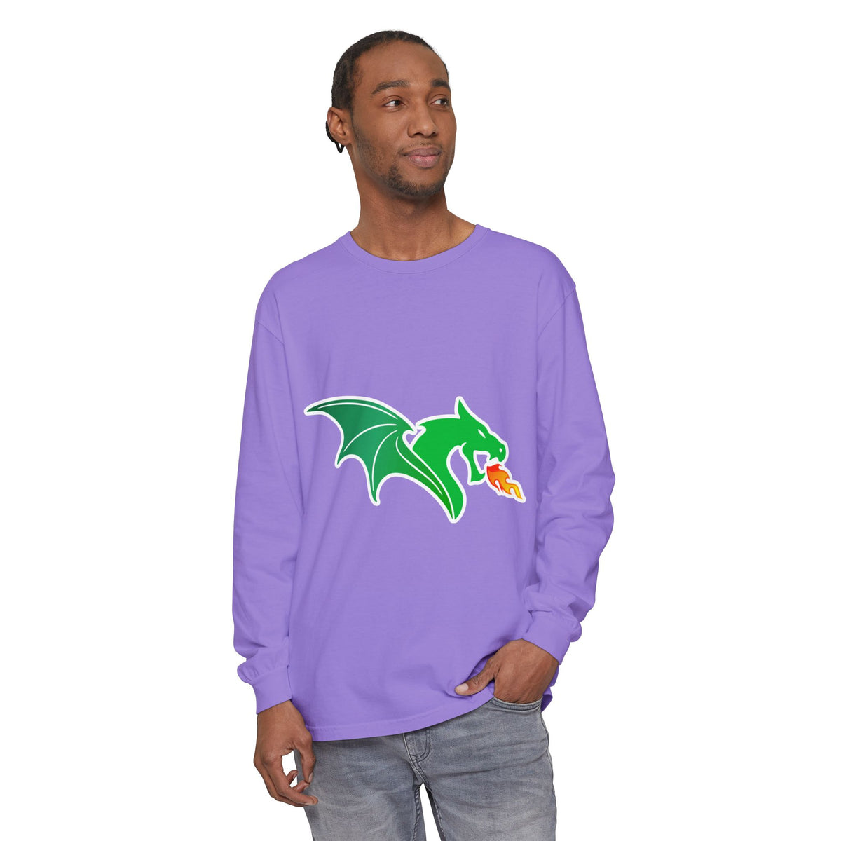 Garment-Dyed Long Sleeve Tee