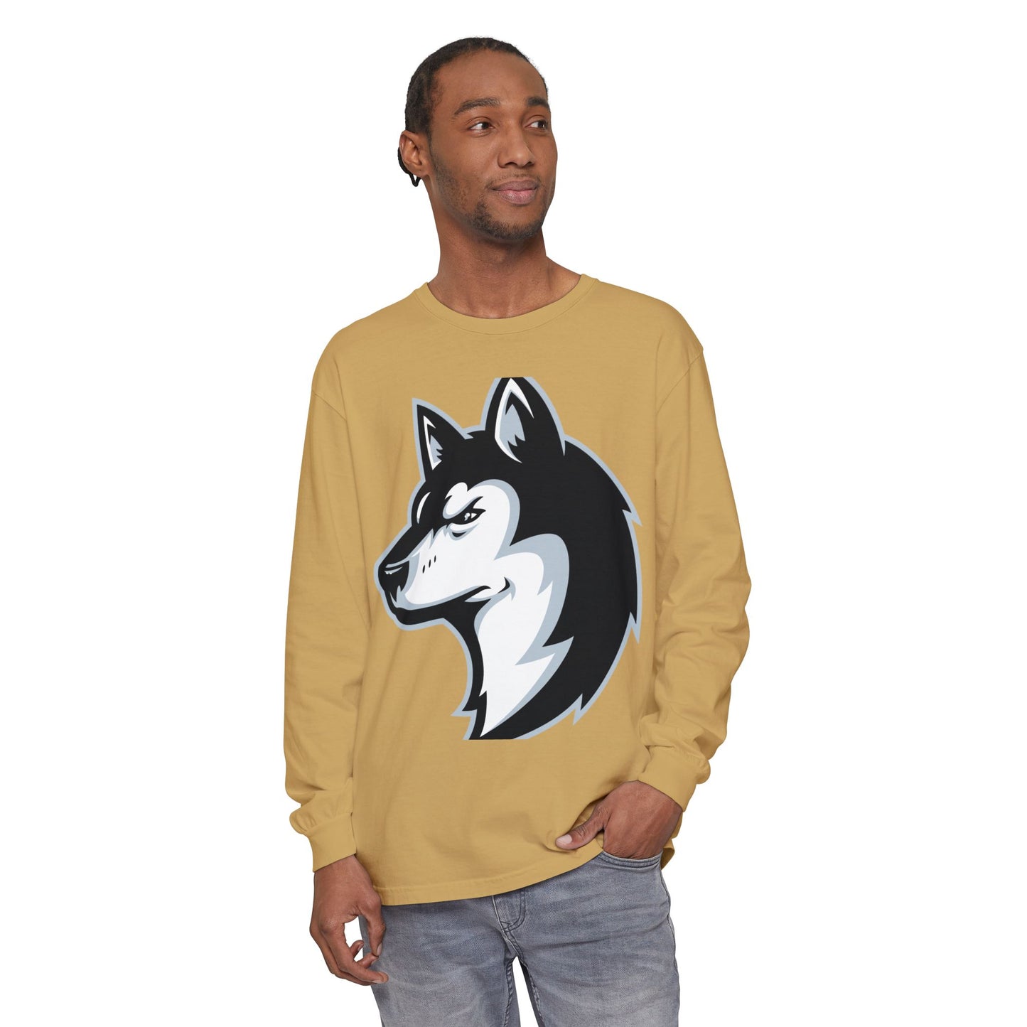 Garment-Dyed Long Sleeve Tee