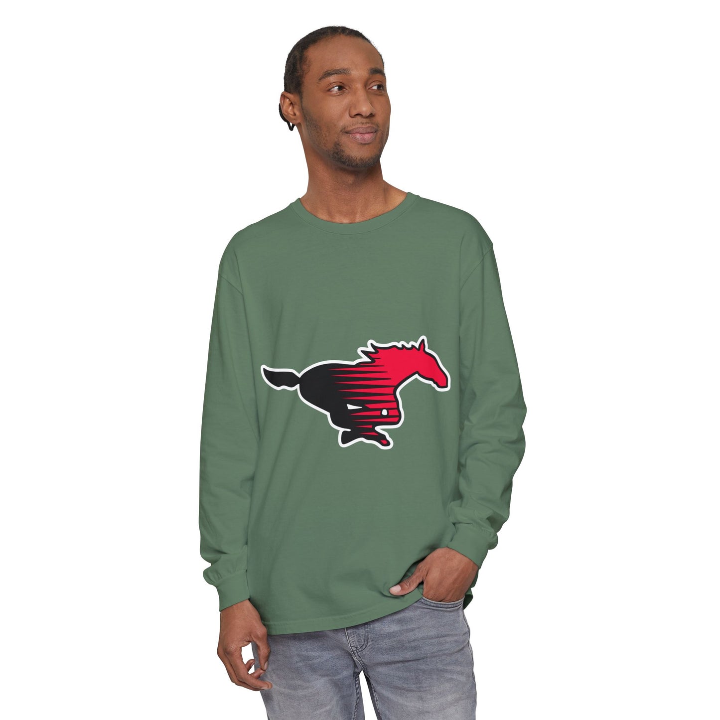 Garment-Dyed Long Sleeve Tee