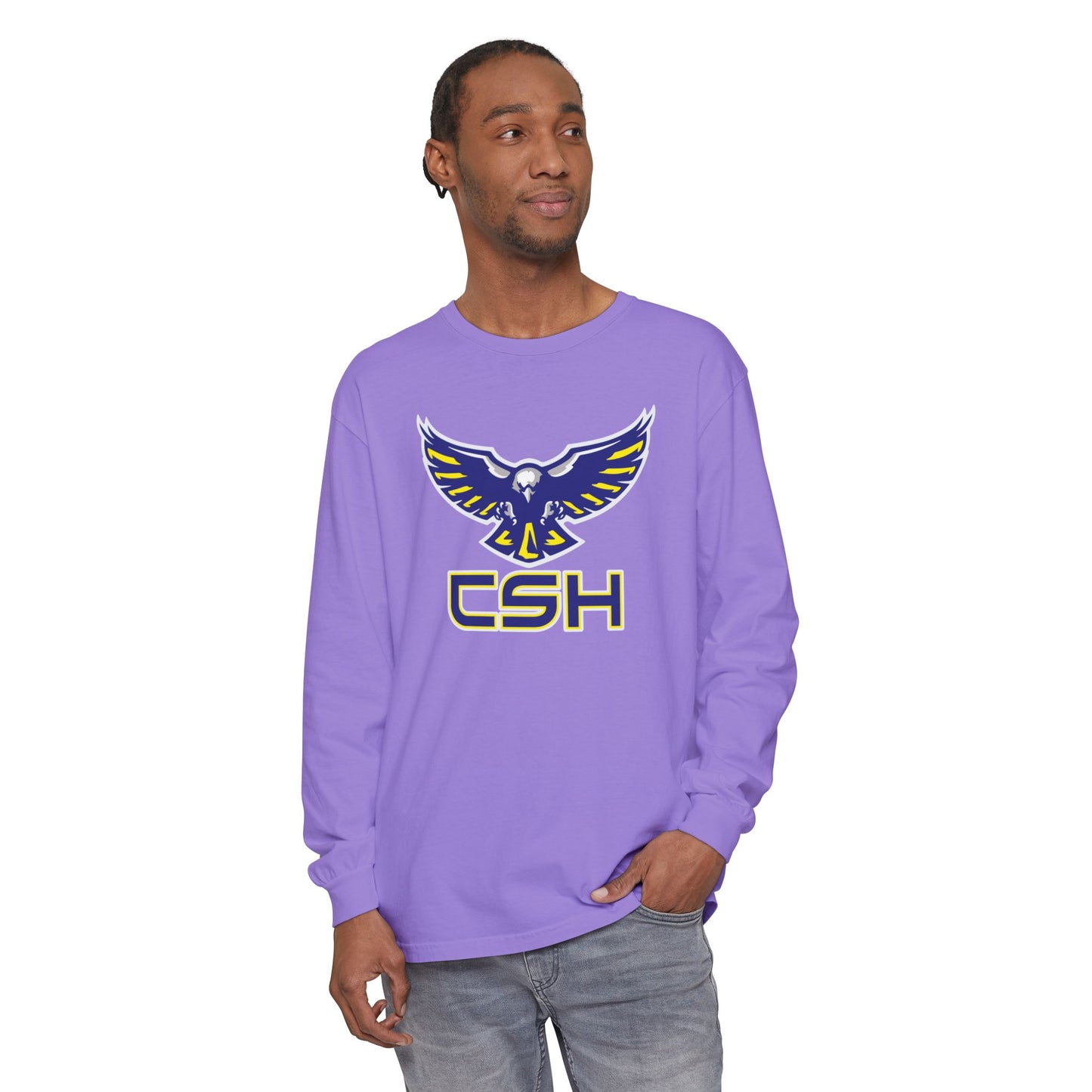 Garment-Dyed Long Sleeve Tee