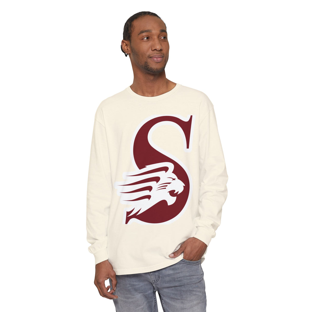 Garment-Dyed Long Sleeve Tee