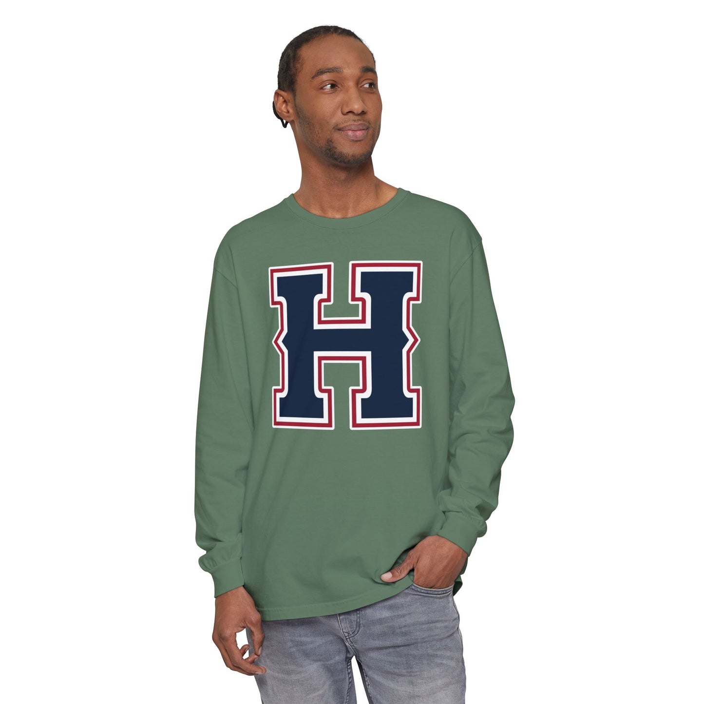 Garment-Dyed Long Sleeve Tee