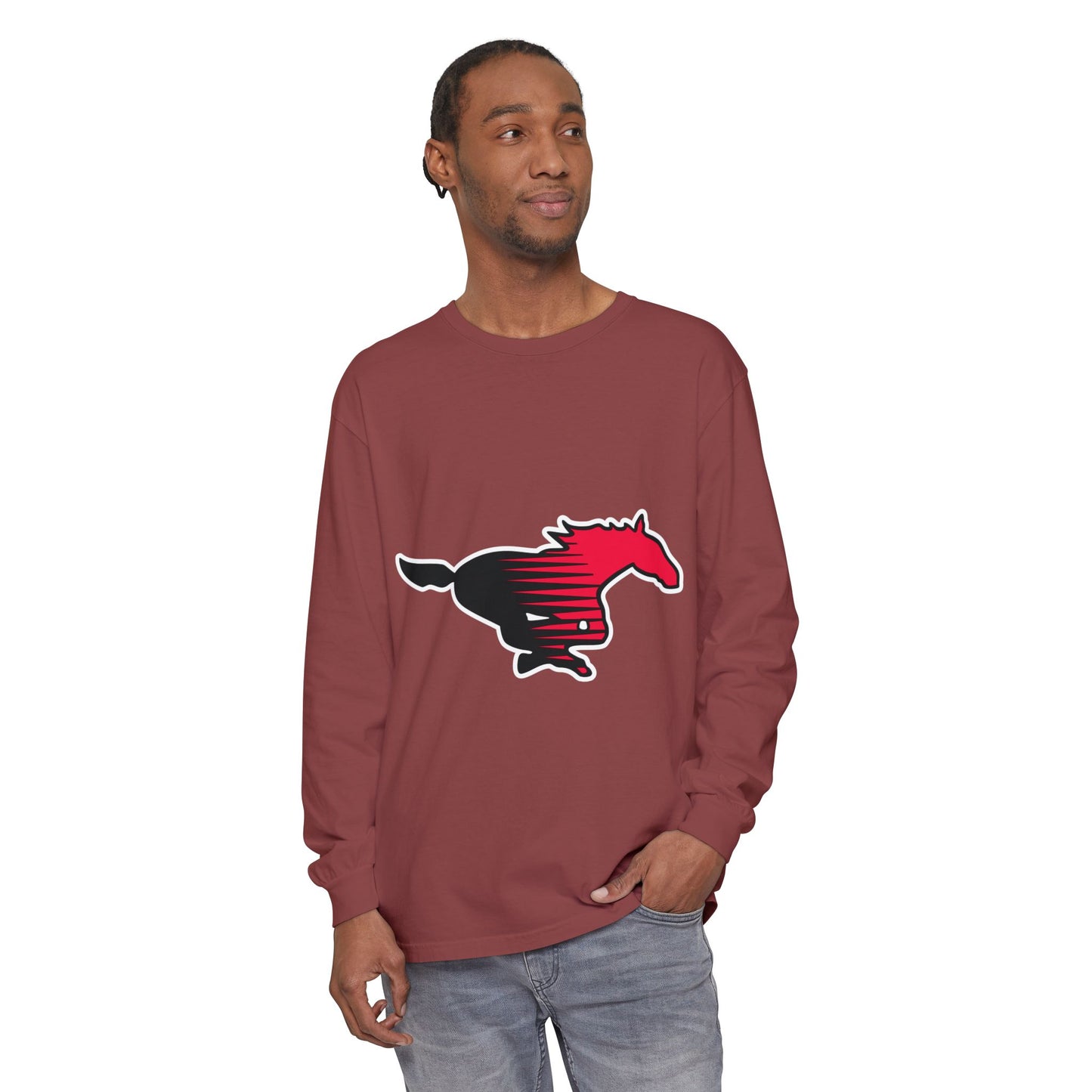 Garment-Dyed Long Sleeve Tee