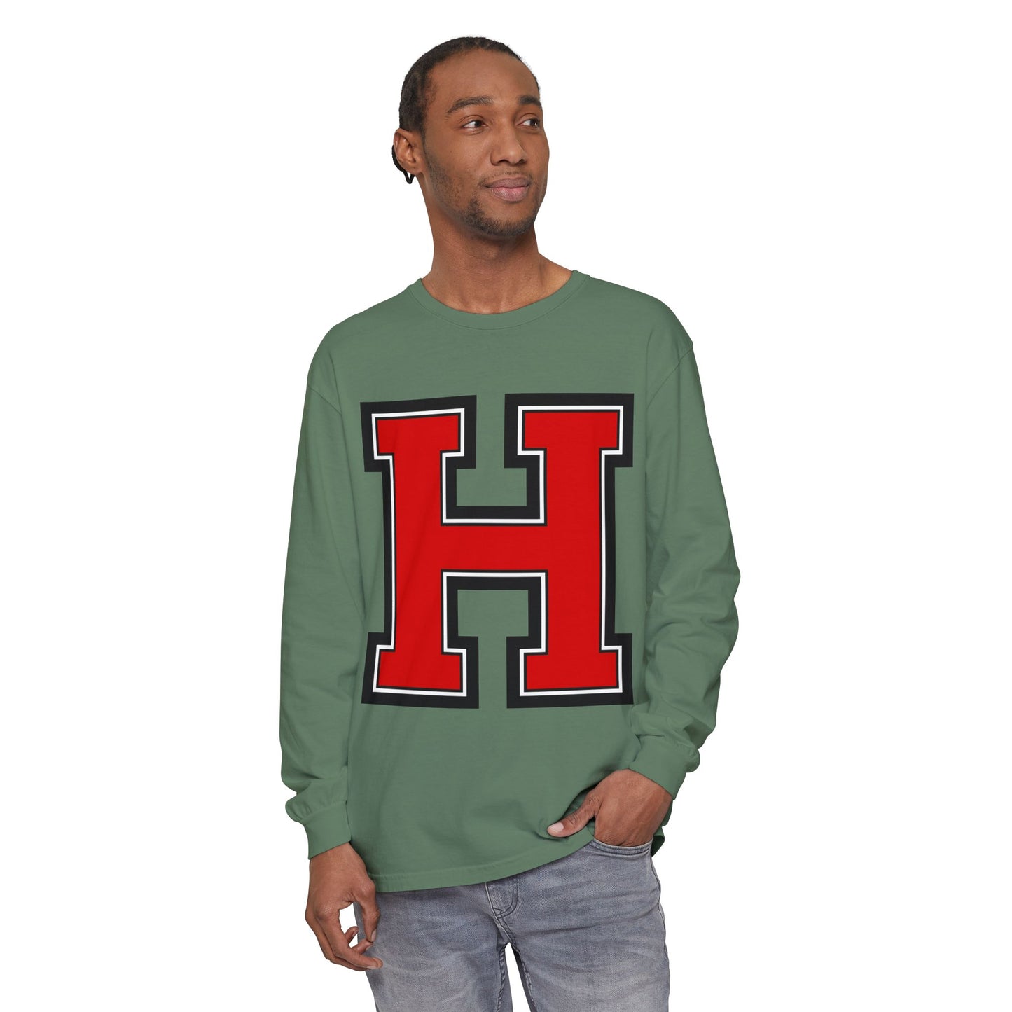 Garment-Dyed Long Sleeve Tee