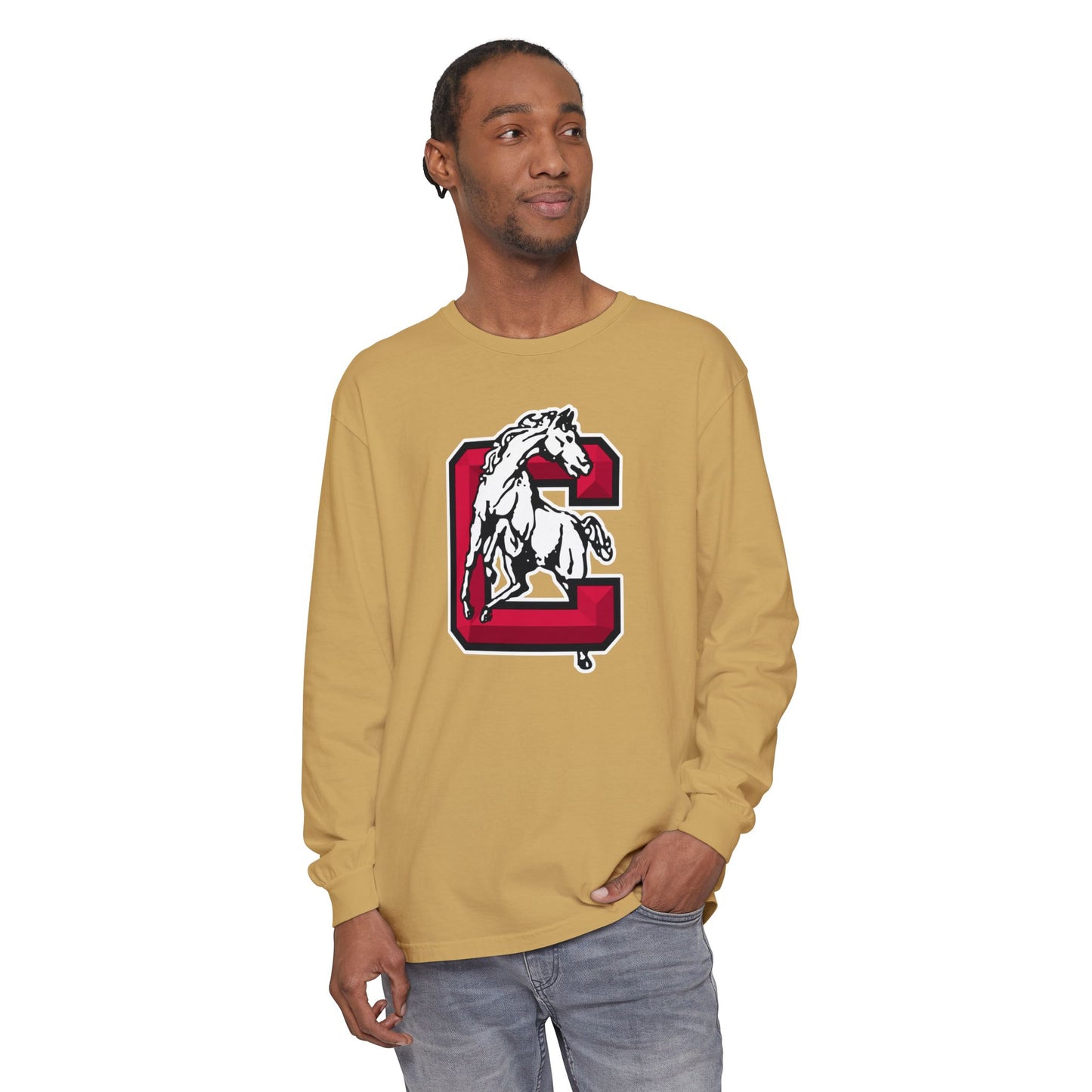 Garment-Dyed Long Sleeve Tee
