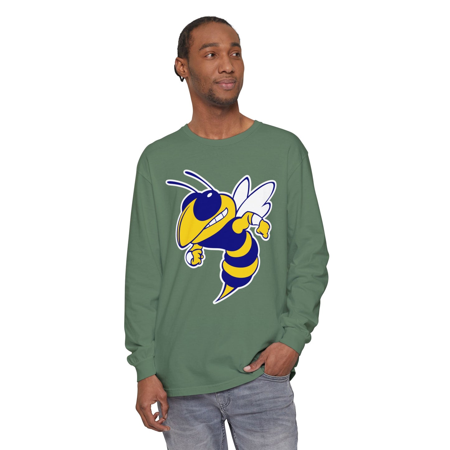 Garment-Dyed Long Sleeve Tee