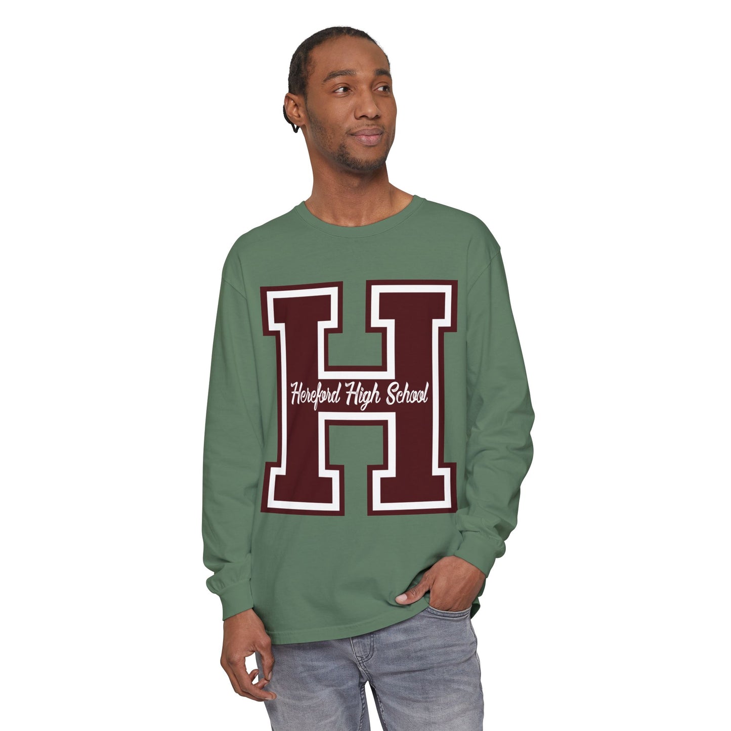 Garment-Dyed Long Sleeve Tee