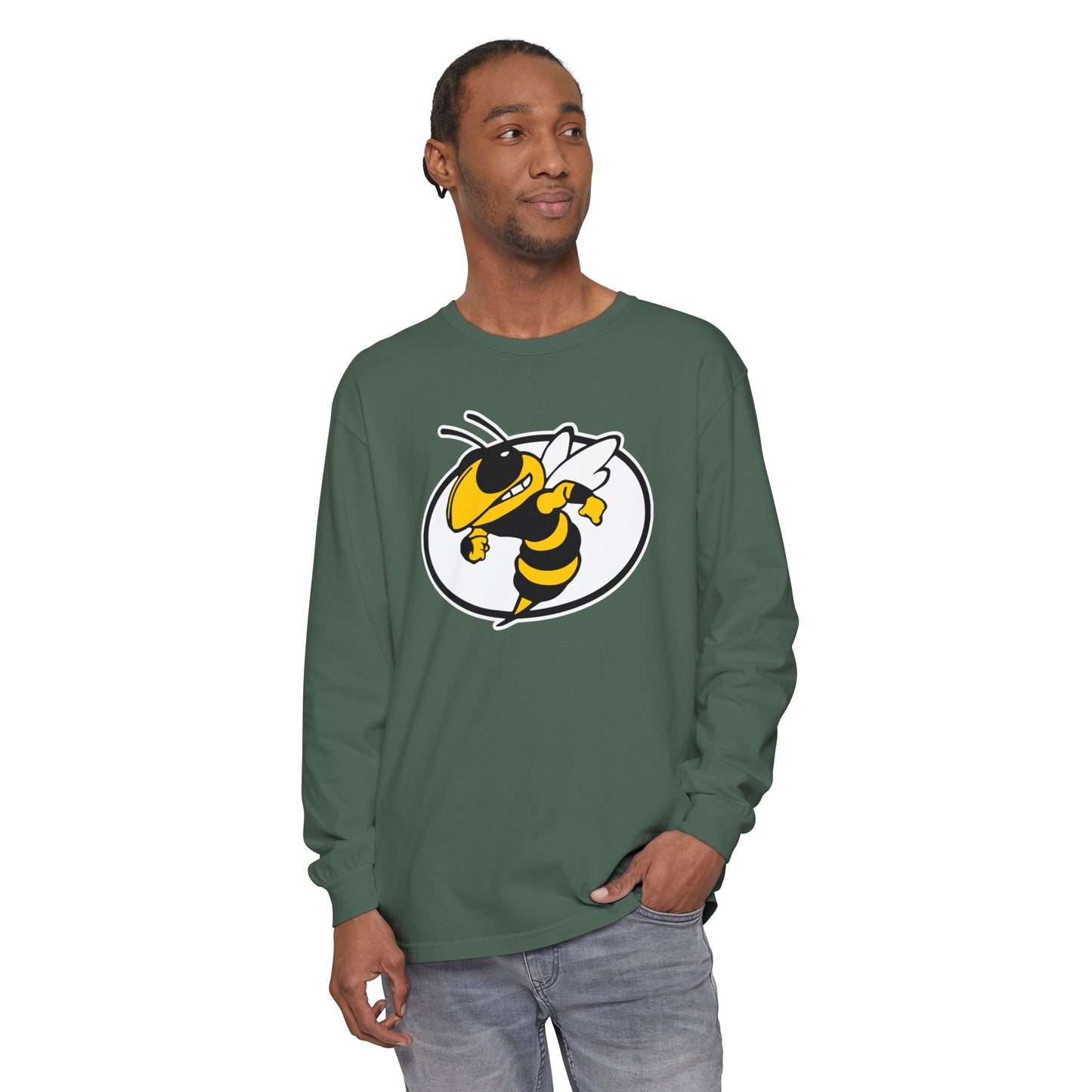 Garment-Dyed Long Sleeve Tee