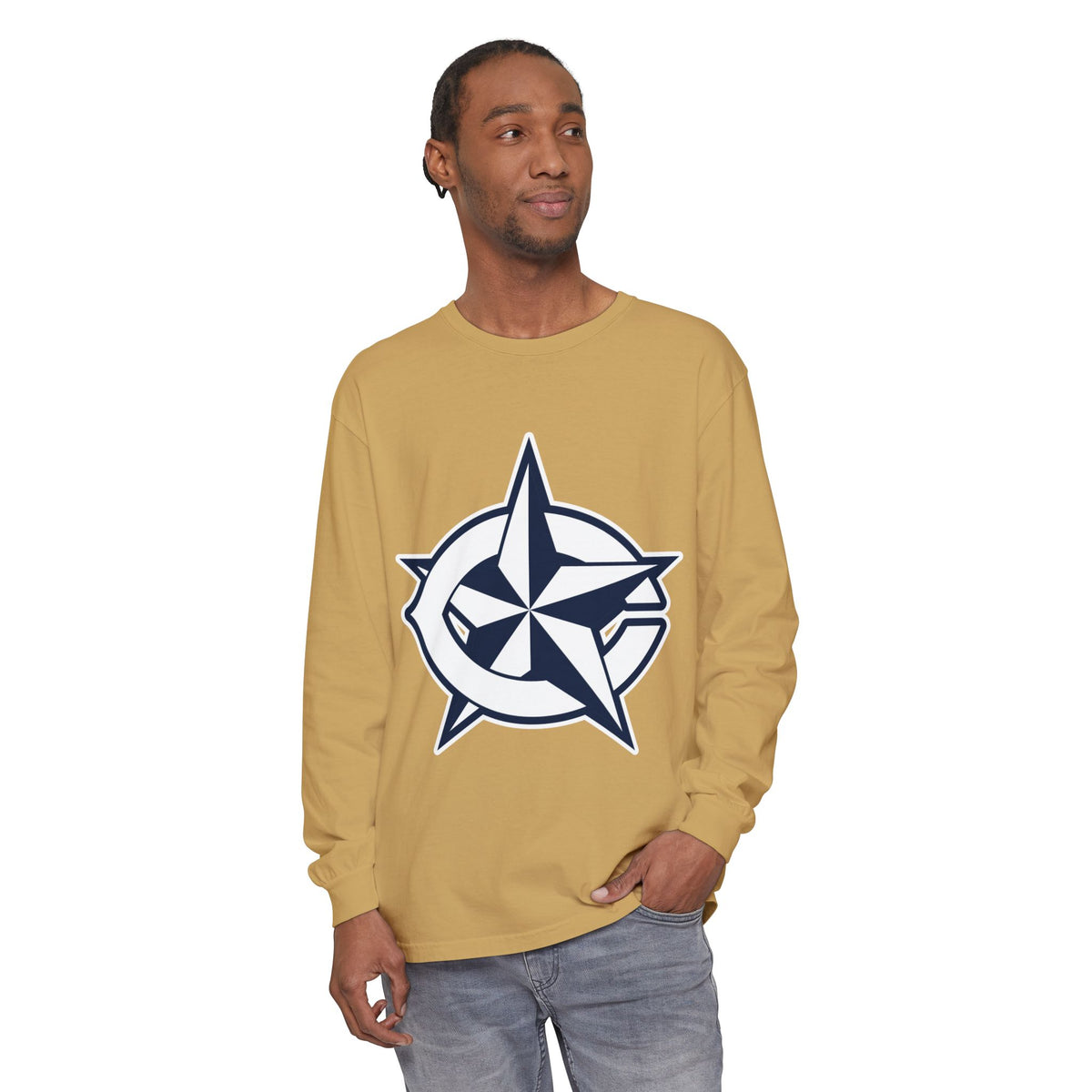 Garment-Dyed Long Sleeve Tee