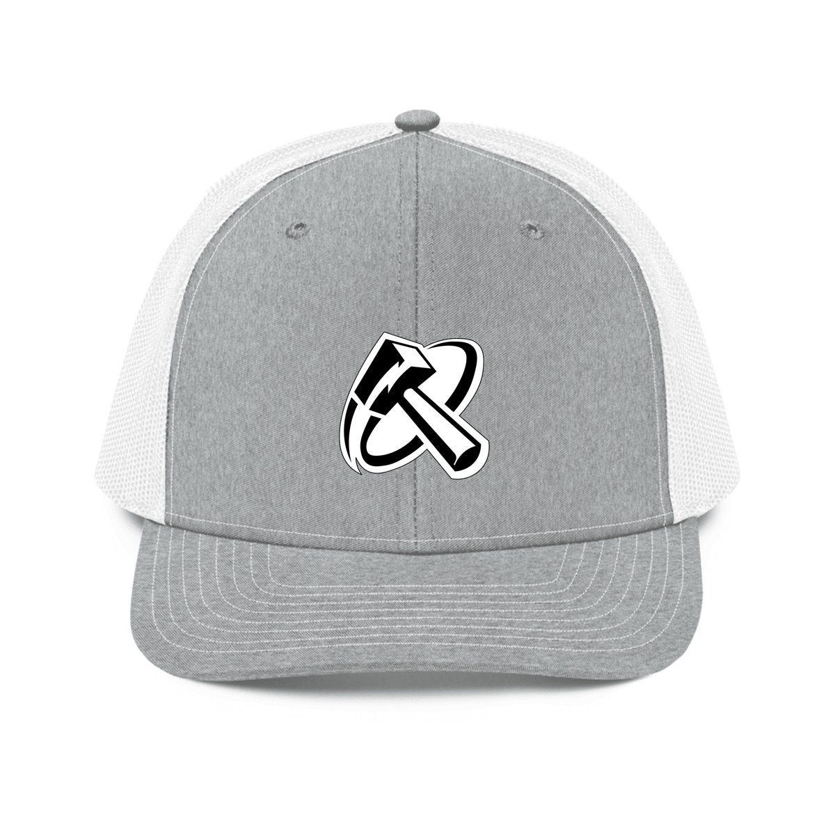 Design 1 – Heather Grey/White