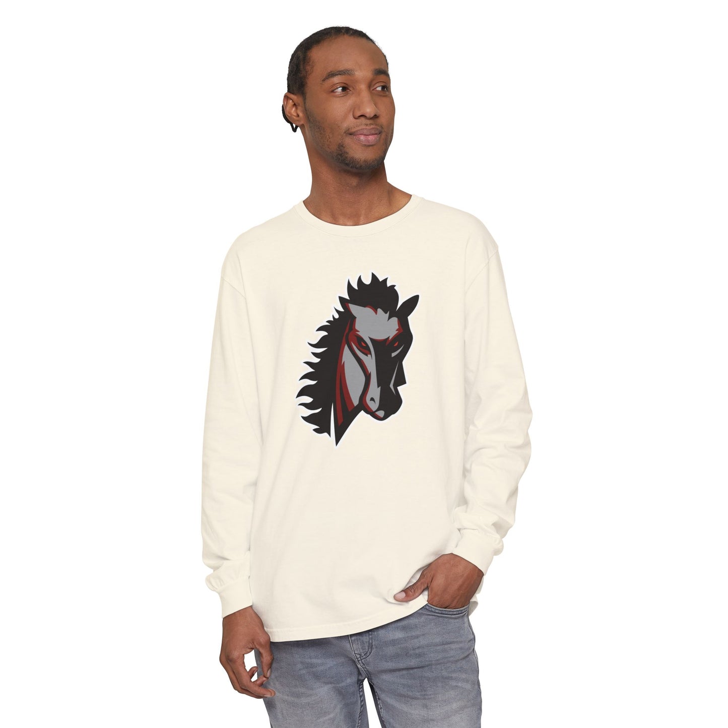 Garment-Dyed Long Sleeve Tee