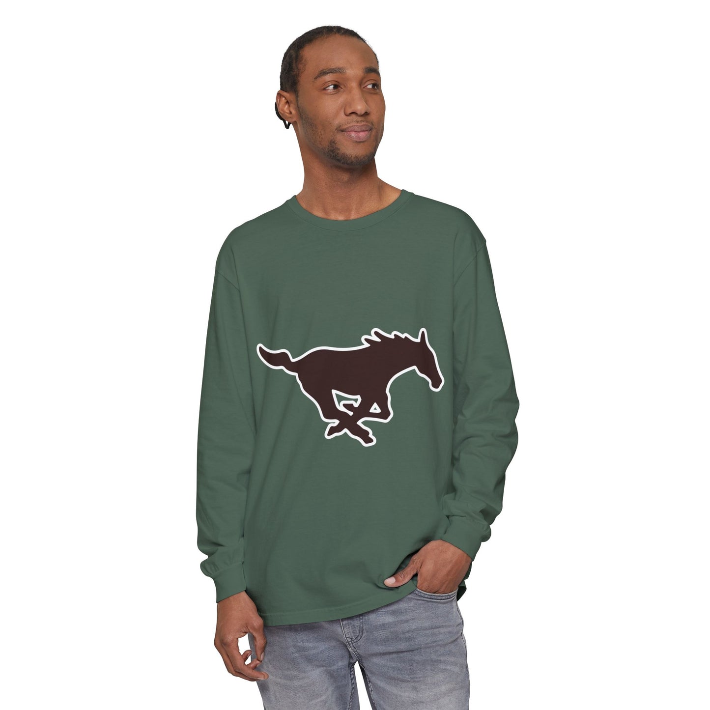 Garment-Dyed Long Sleeve Tee