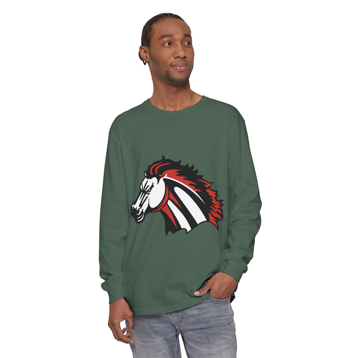 Garment-Dyed Long Sleeve Tee