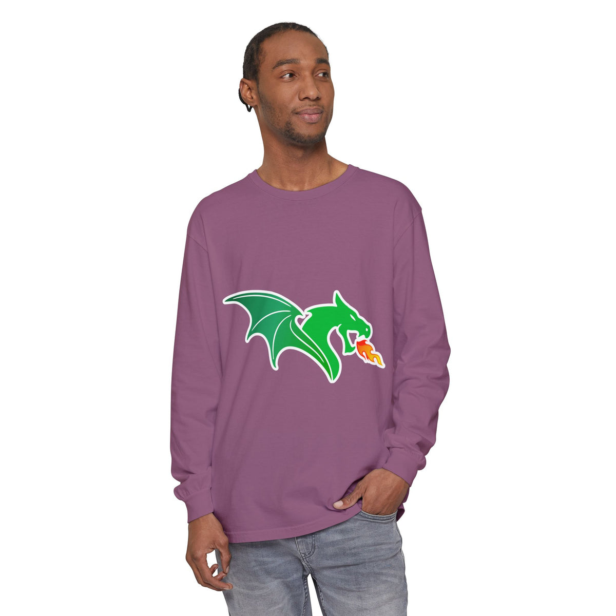 Garment-Dyed Long Sleeve Tee