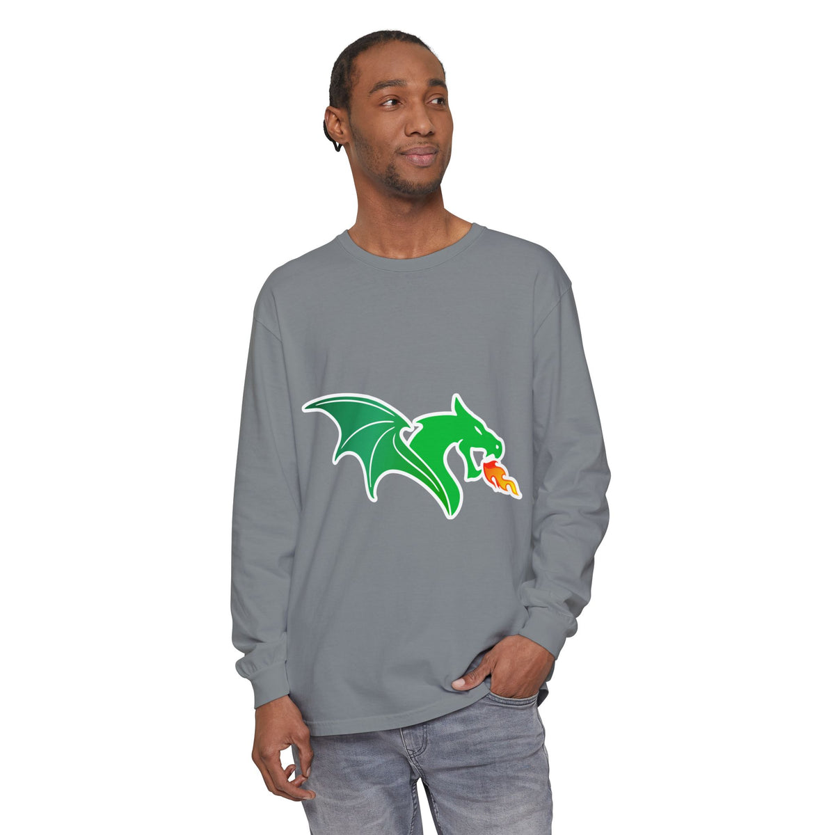 Garment-Dyed Long Sleeve Tee