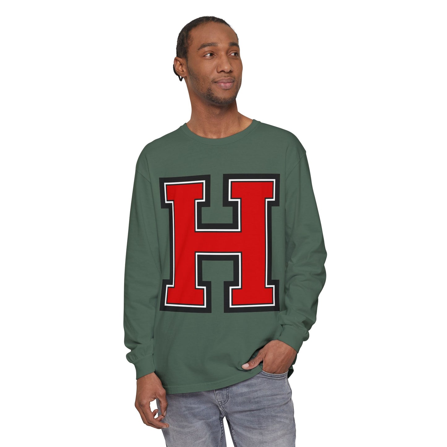 Garment-Dyed Long Sleeve Tee