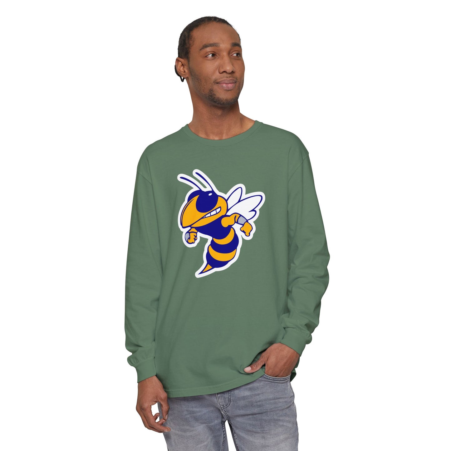 Garment-Dyed Long Sleeve Tee