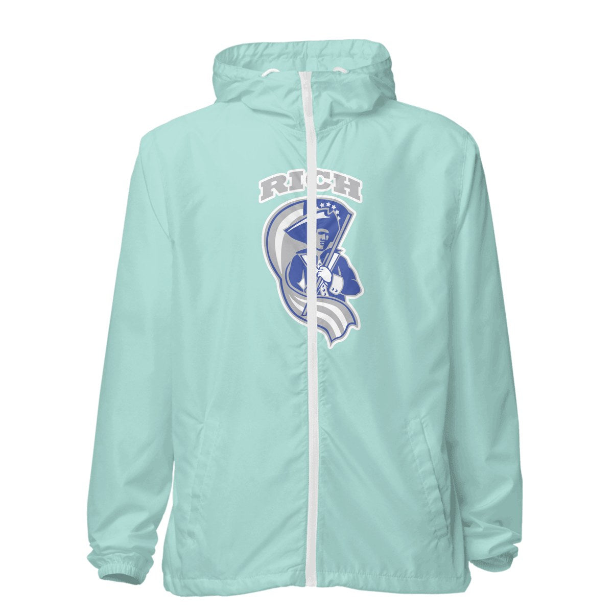 Design 1 – Aqua/White Zipper