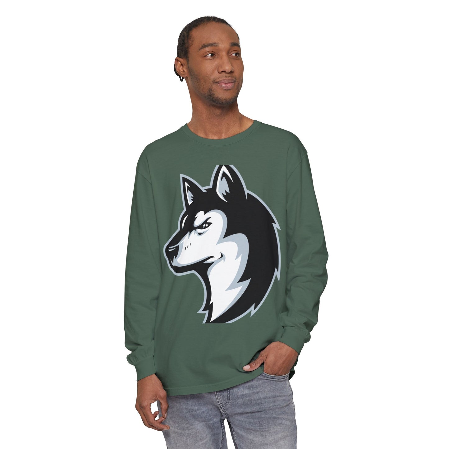 Garment-Dyed Long Sleeve Tee