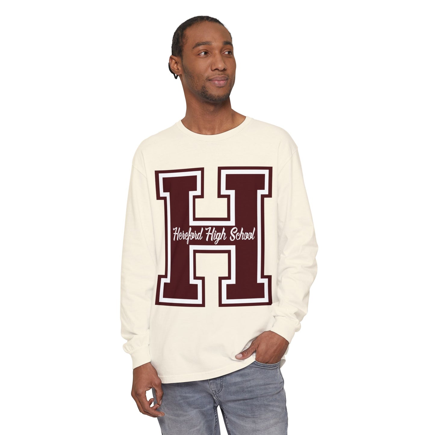 Garment-Dyed Long Sleeve Tee