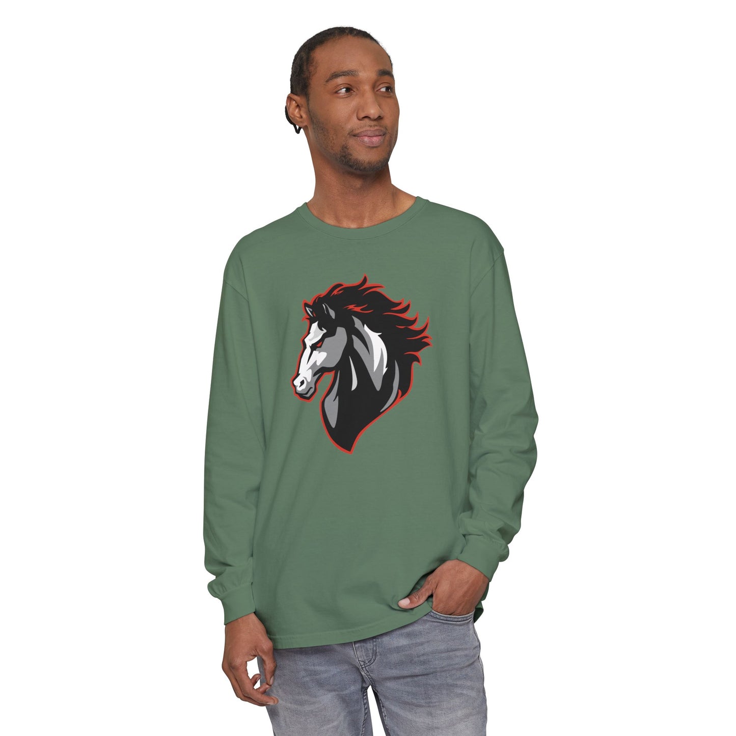 Garment-Dyed Long Sleeve Tee