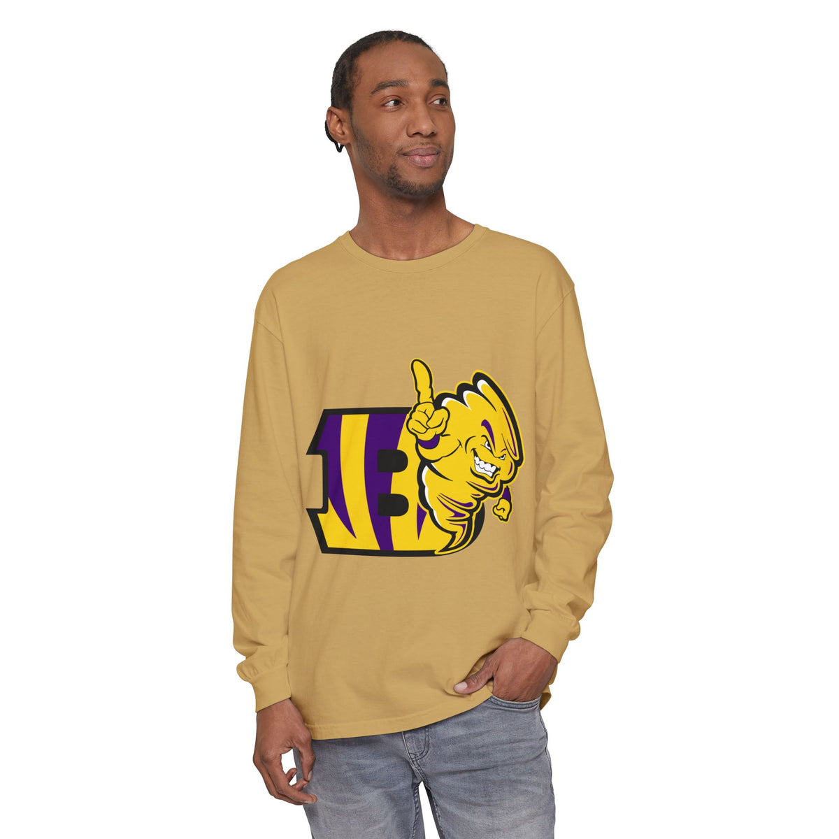 Garment-Dyed Long Sleeve Tee