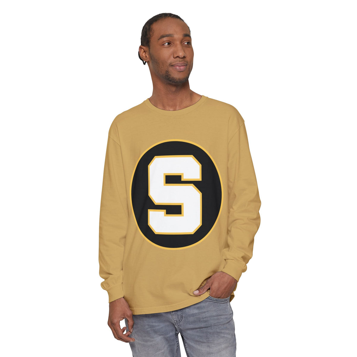 Garment-Dyed Long Sleeve Tee
