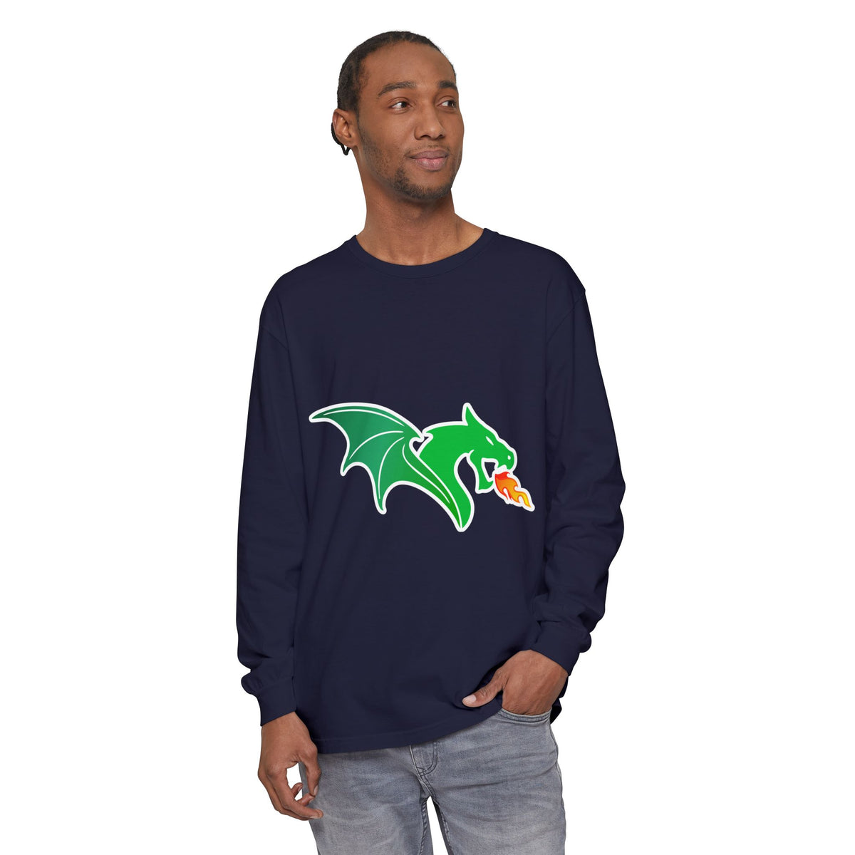 Garment-Dyed Long Sleeve Tee