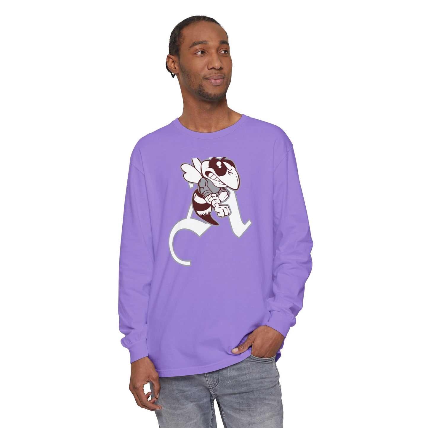 Garment-Dyed Long Sleeve Tee