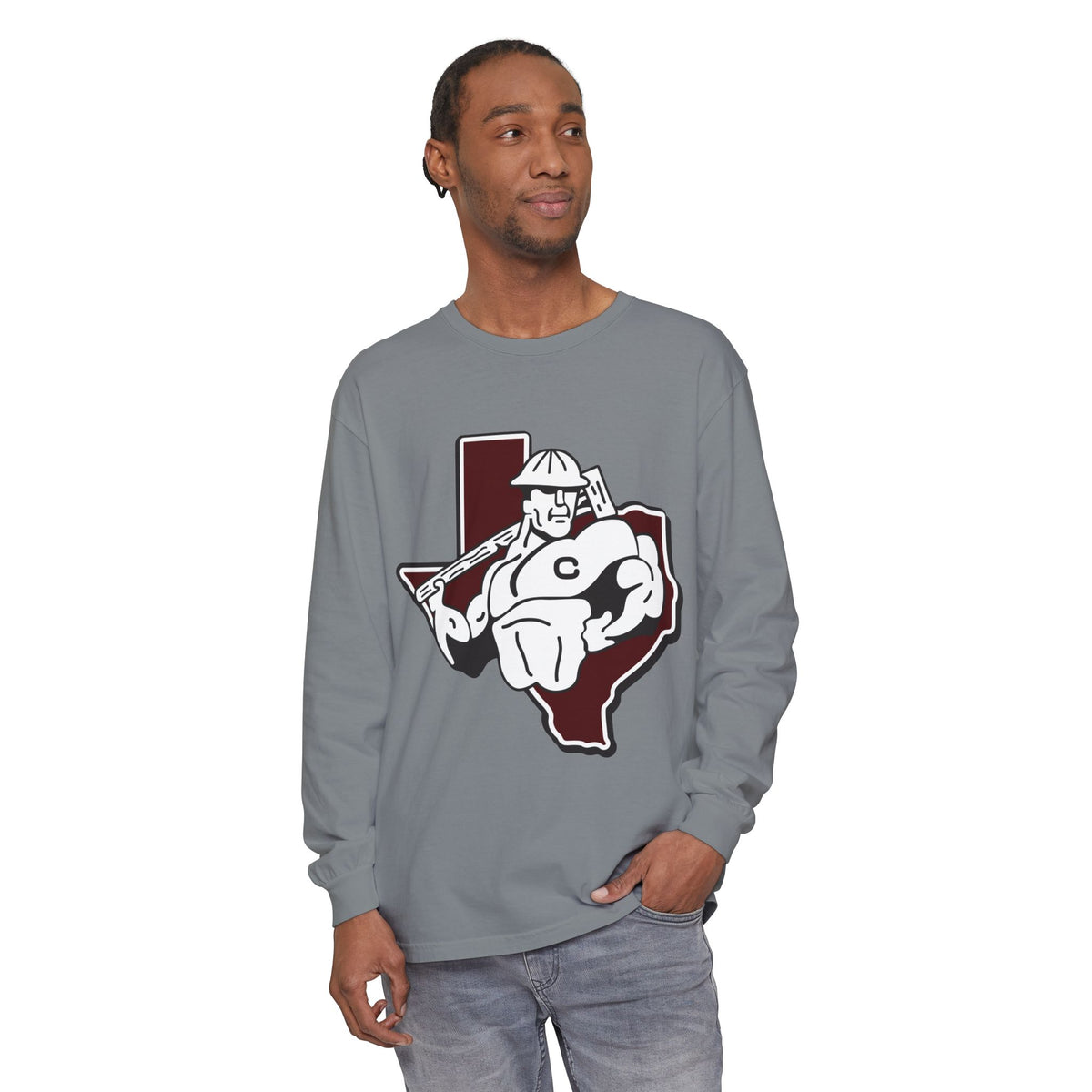 Garment-Dyed Long Sleeve Tee
