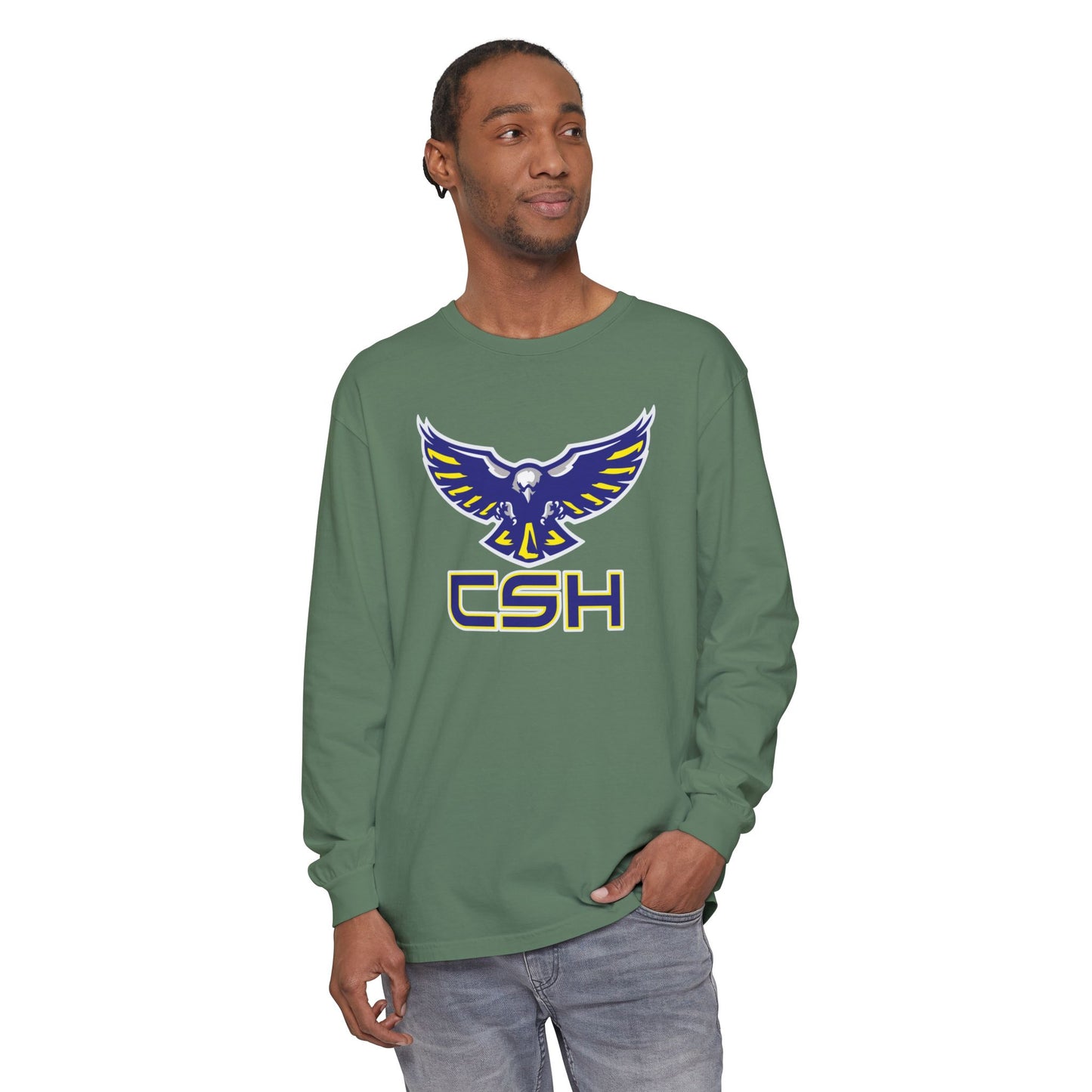 Garment-Dyed Long Sleeve Tee