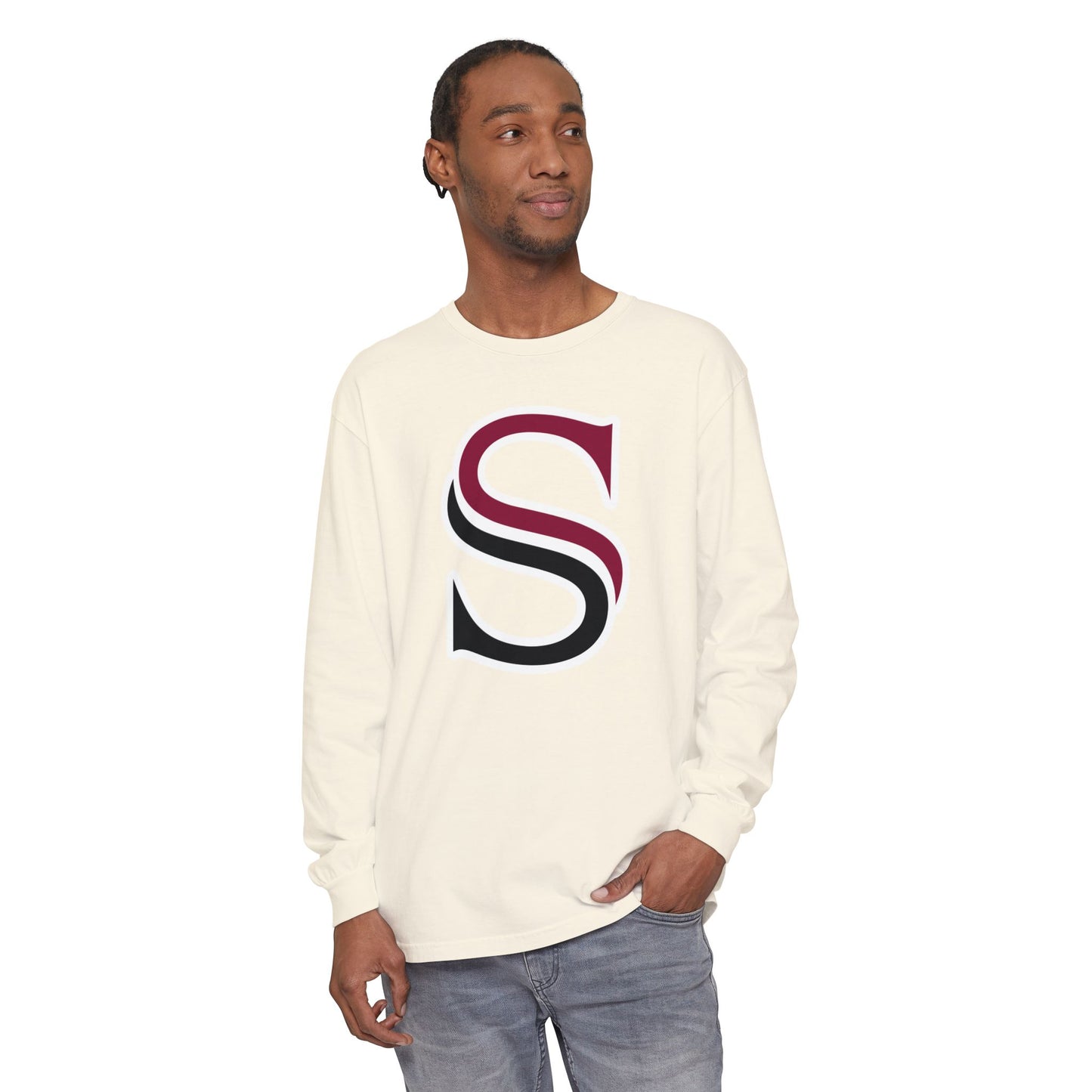 Garment-Dyed Long Sleeve Tee