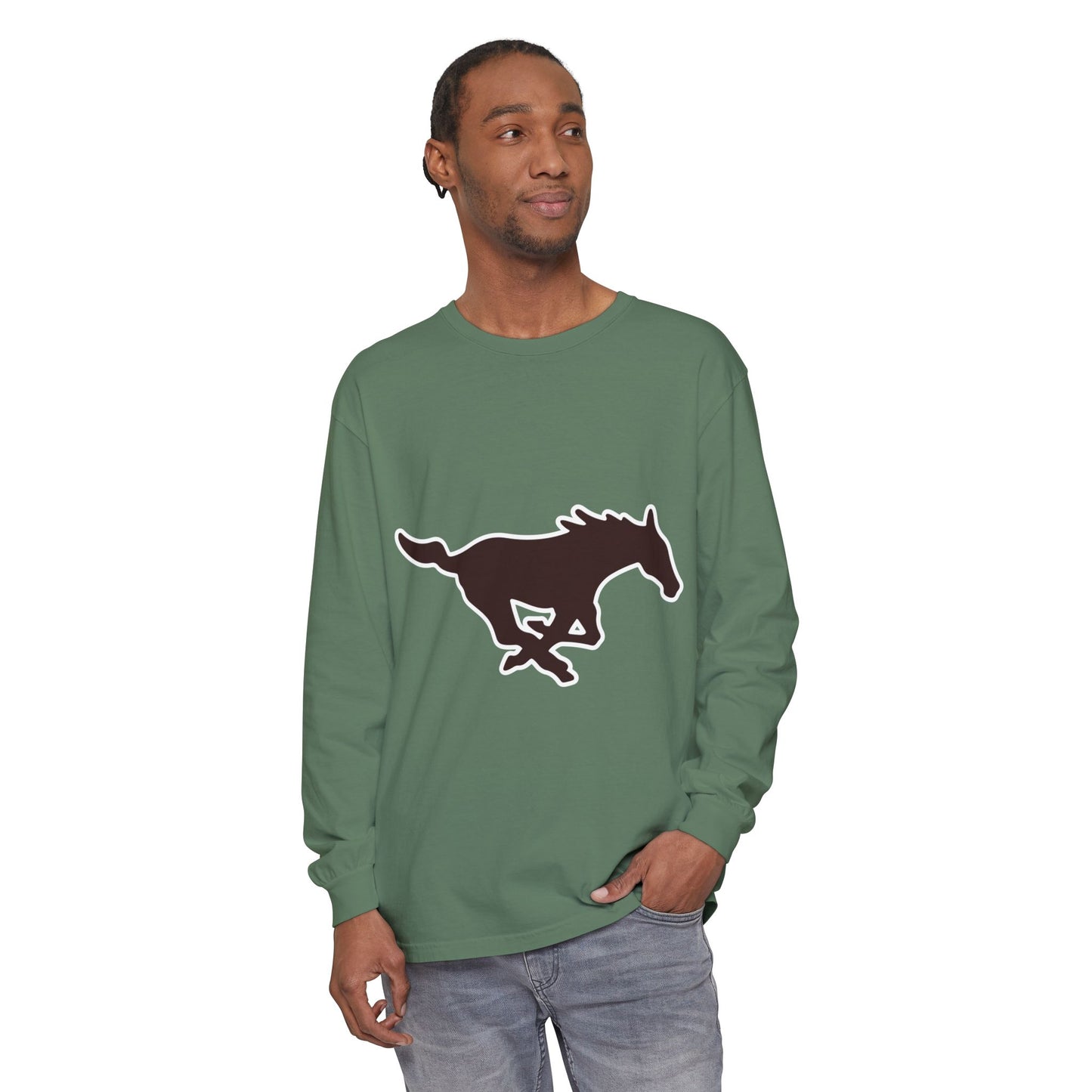 Garment-Dyed Long Sleeve Tee