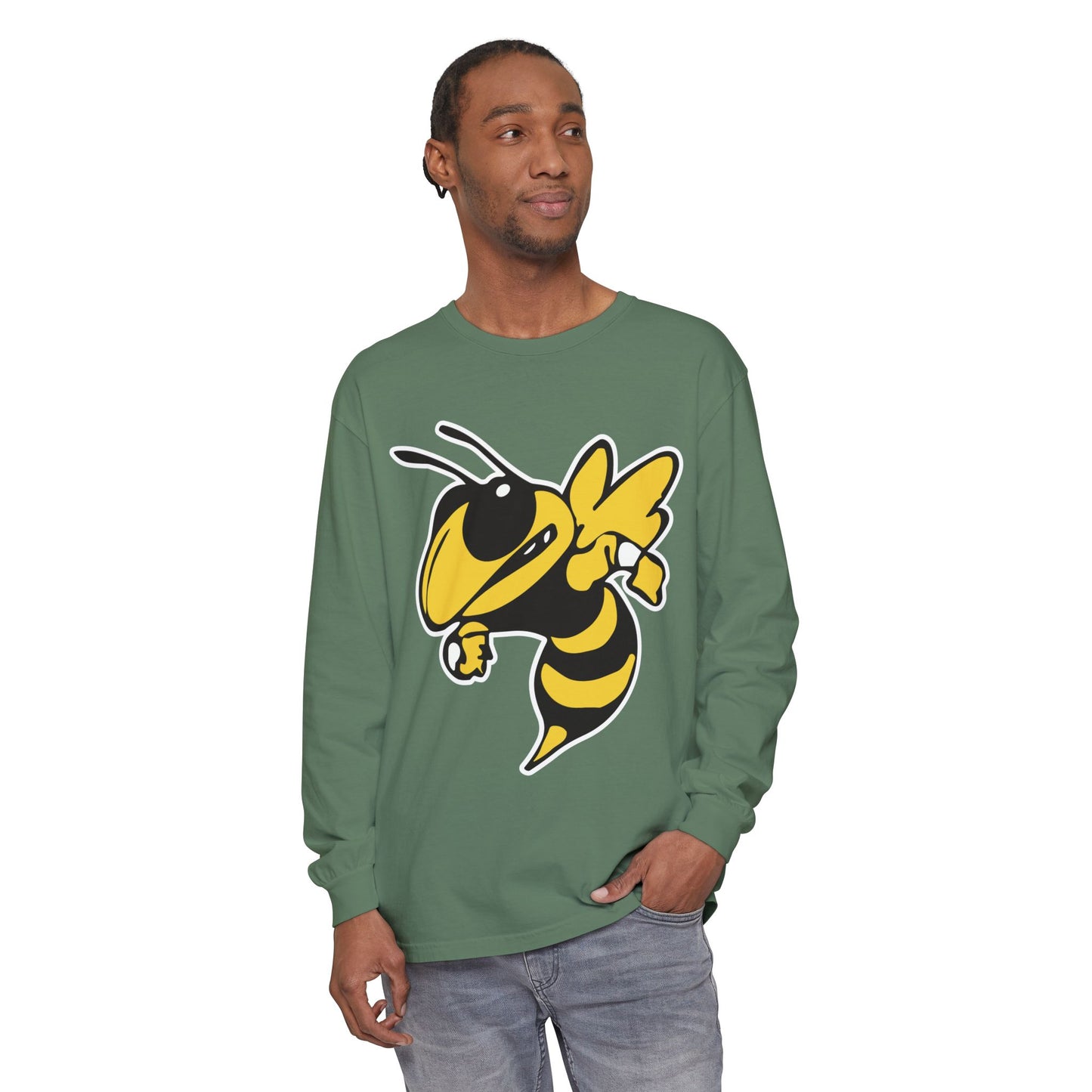 Garment-Dyed Long Sleeve Tee