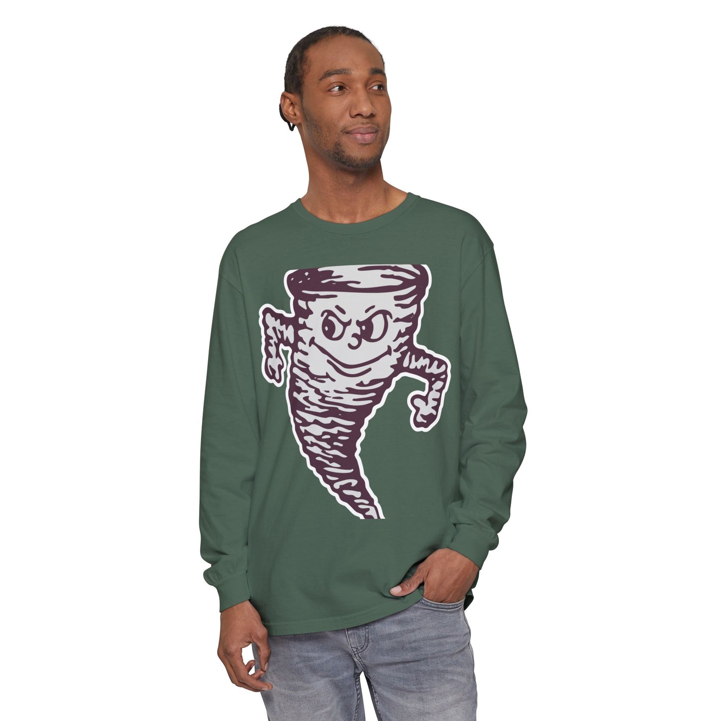 Garment-Dyed Long Sleeve Tee
